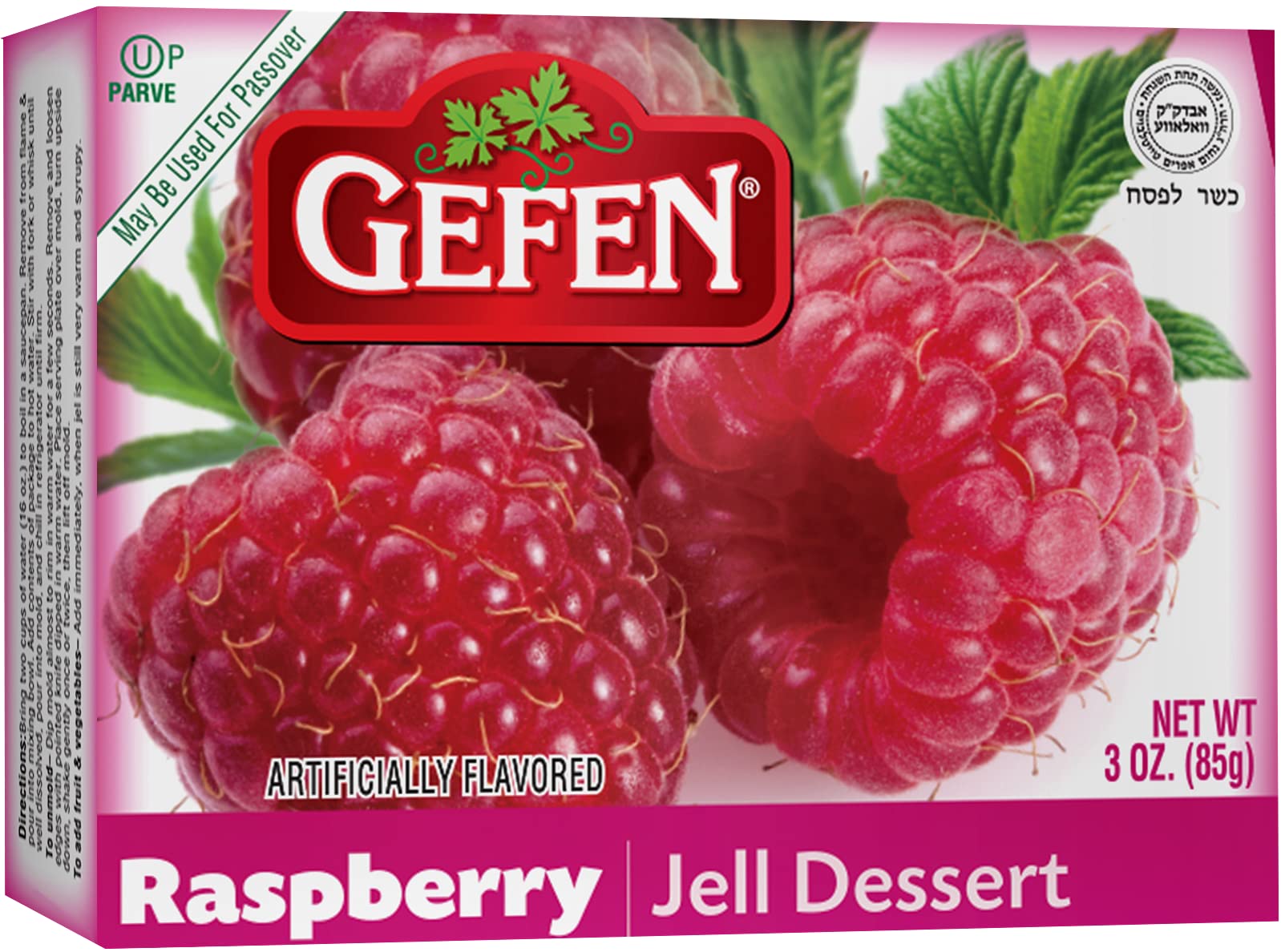 Amazon.com : Gefen Raspberry Flavored Jello 3oz, Vegan Friendly