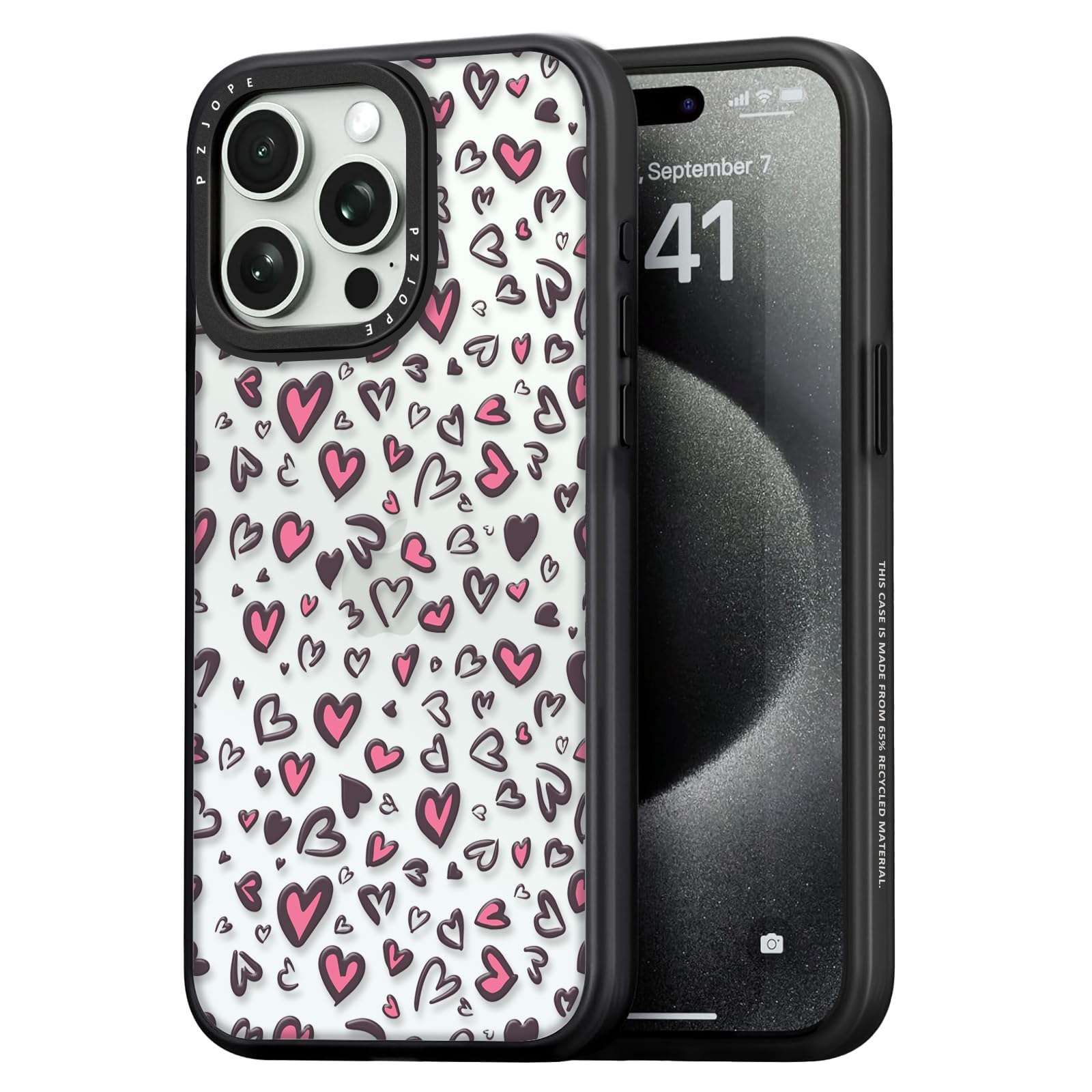 Coque acrylique anti-jaunissement pour iPhone 15 Pro Max rigide