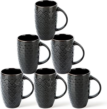 AmorArc Large Coffee Mugs Set of 6, 20oz Tall Coffee Mugs Set