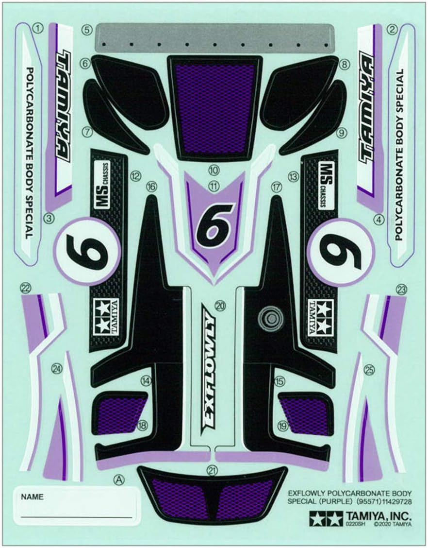 Tamiya 1/32 JR PRO Racing Exflowly Purple Special Mini 4WD Kit