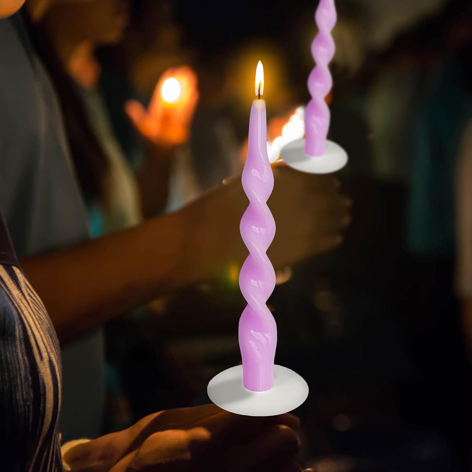 Spiral Taper Candle Tall Twisted Candlesticks Candle Sticks Long Tapered Candle Unscented Candles for Holiday Wedding Party Home Decoration