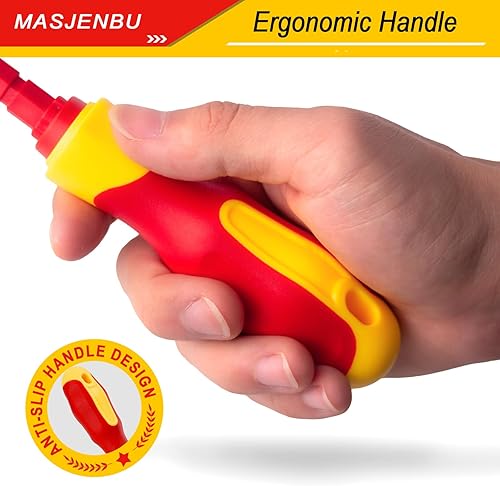 Miniatura 5 de Juego de destornilladores eléctricos aislados de 1000 V, juego de destornilladores de 29 piezas, juego de herramientas de destornillador magnético