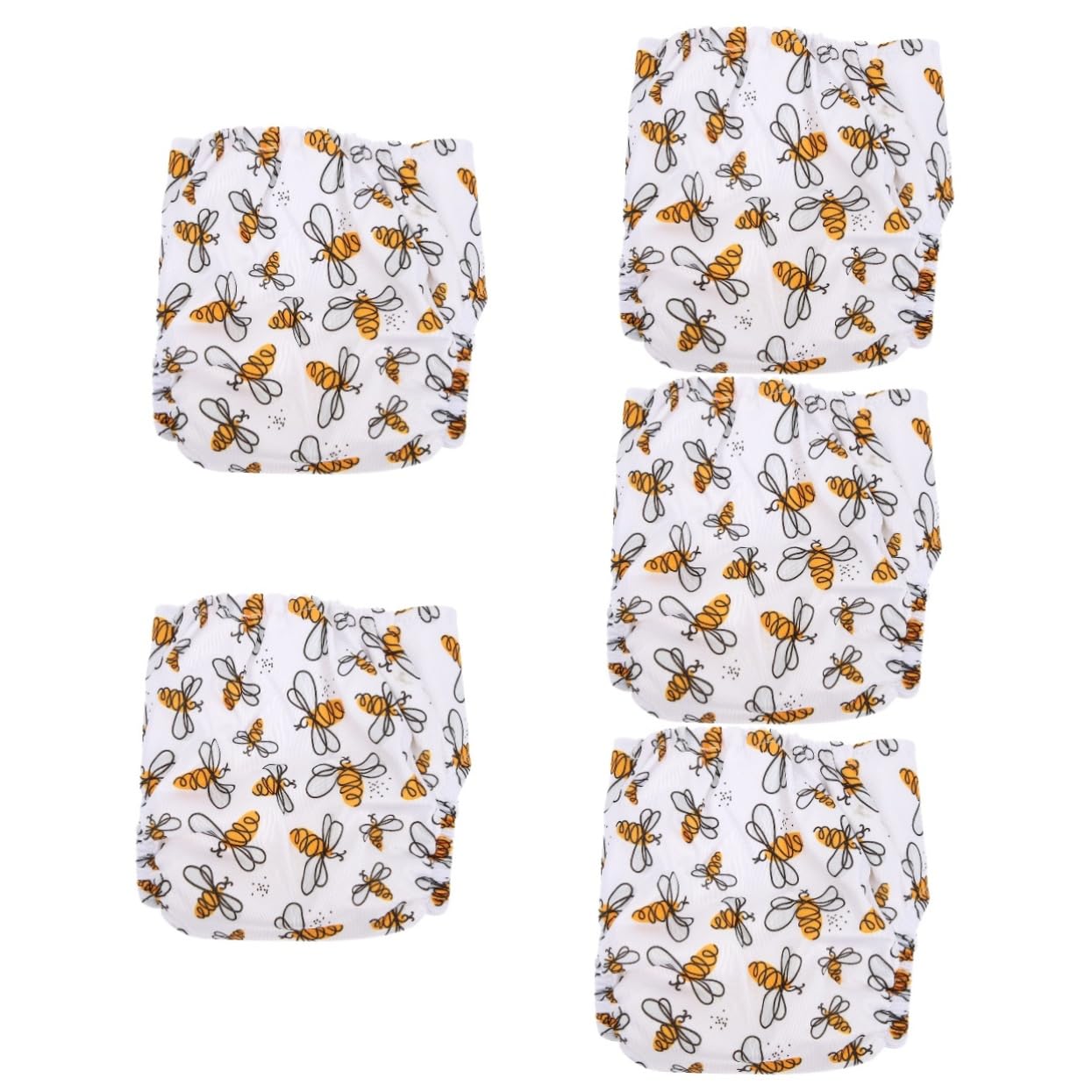 ifundom Lot De 5 Couches Lavables En Coton Réutilisables Pour Bébé Design Élégant Et Confortable