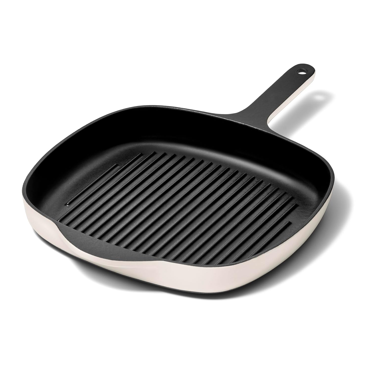 Caraway Enameled Cast Iron Grill Pan - 10 5 Grill Pan for Stovetop Cooking - 3 Layer Enamel