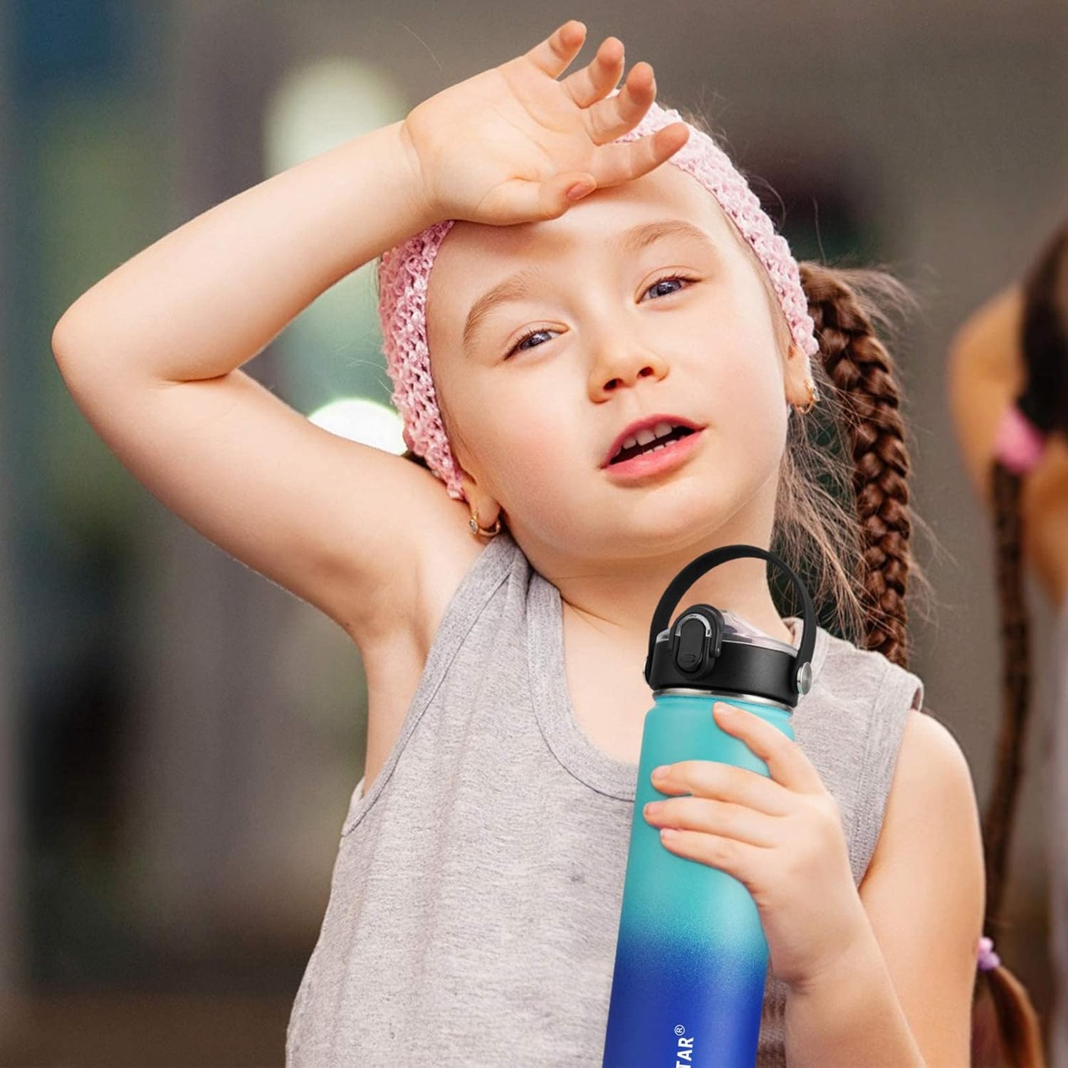 SENDESTAR Spout Lid for Hydroflask Wide Mouth Water Bottle Fits 18 oz 20 oz 32 oz 40 oz 73 oz,Chug Cap Flexible Handle Compatible, Takeya, Simple Modern, Wide Mouth Water Bottle - Image 6