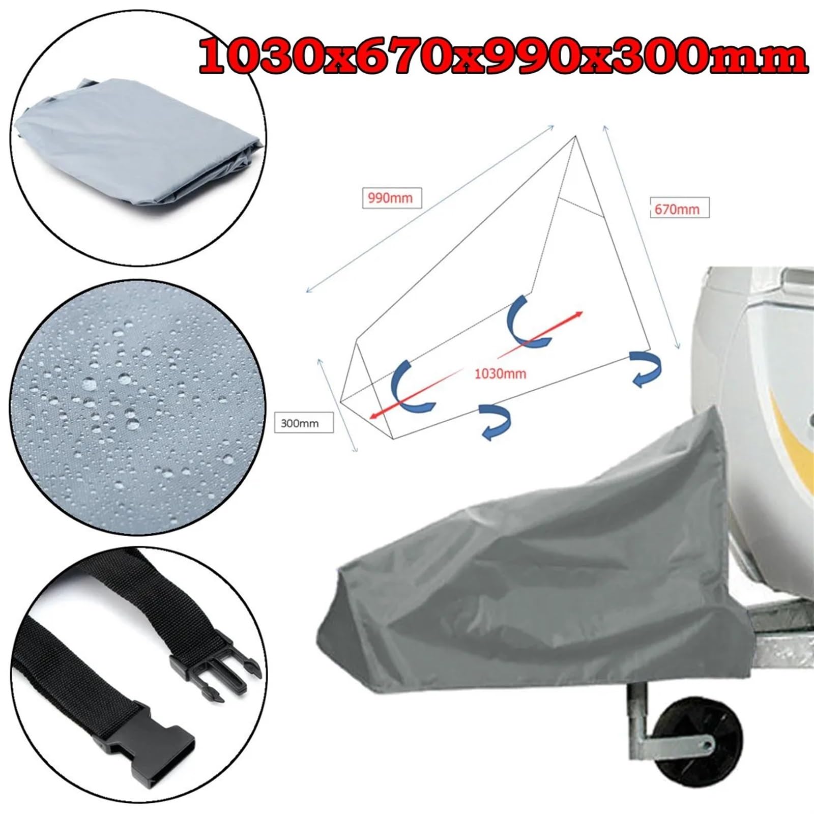 Deichselabdeckung Universal RV Caravan Abschleppen Hitch Abdeckung Wasserdicht Trailer Tow Ball Kupplung Schloss Shelter Baldachin