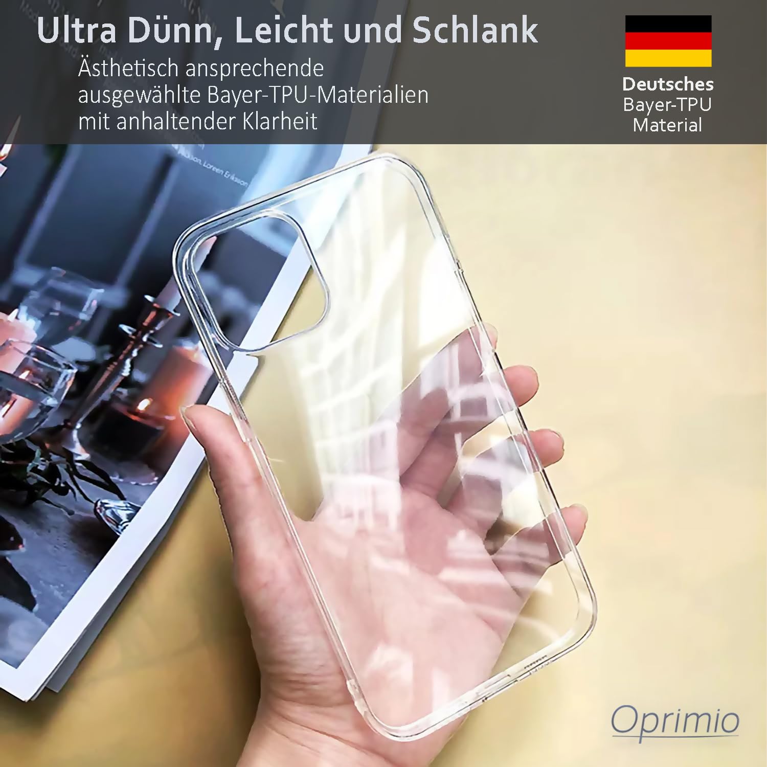 Custodia Trasparente Anti-Ingiallimento Per IPhone 13 Pro Max – Silicone TPU Morbido, Sottile E Antiurto - 6