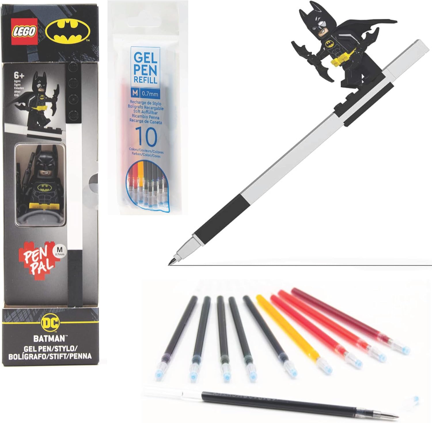 LEGO Batman Pen Pal with Ink Refills Bundle Office Products