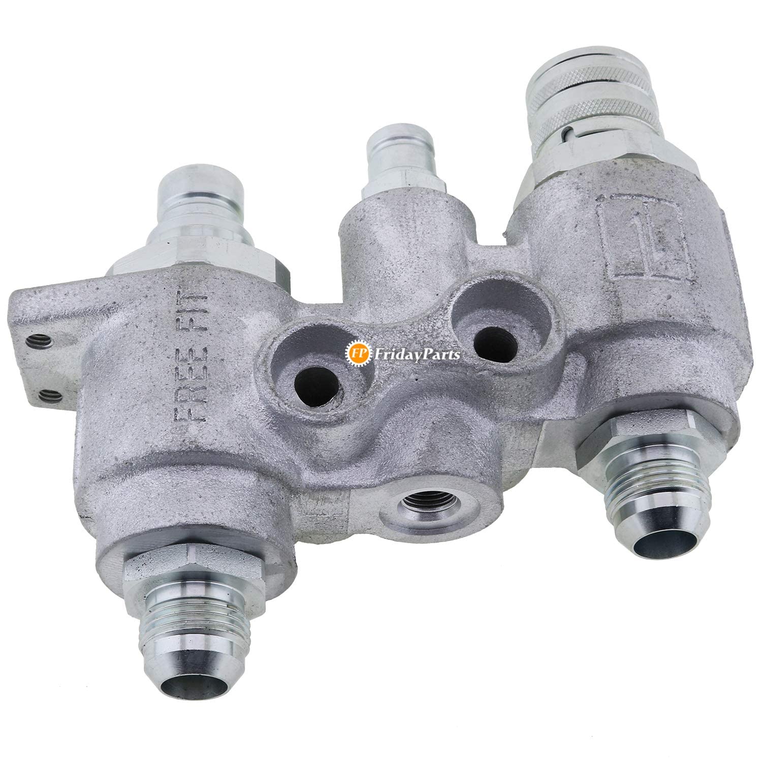 FridayParts 48mm 4BD4FH Hydraulic Coupler Block 7246783 Compatible for Bobcat Skid Steer Loade S175 S205 S250 T250