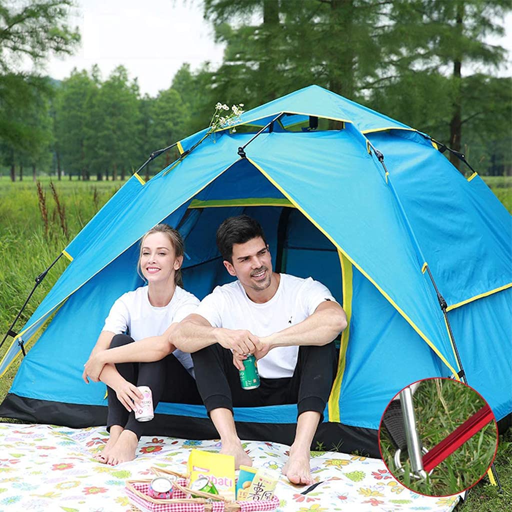 Confezione da 10 picchetti per Tenda, picchetti per Tenda da Campeggio, Chiodi in Lega di Alluminio Leggera da 18 cm con Custodia per Giardino, Spiaggia all'aperto