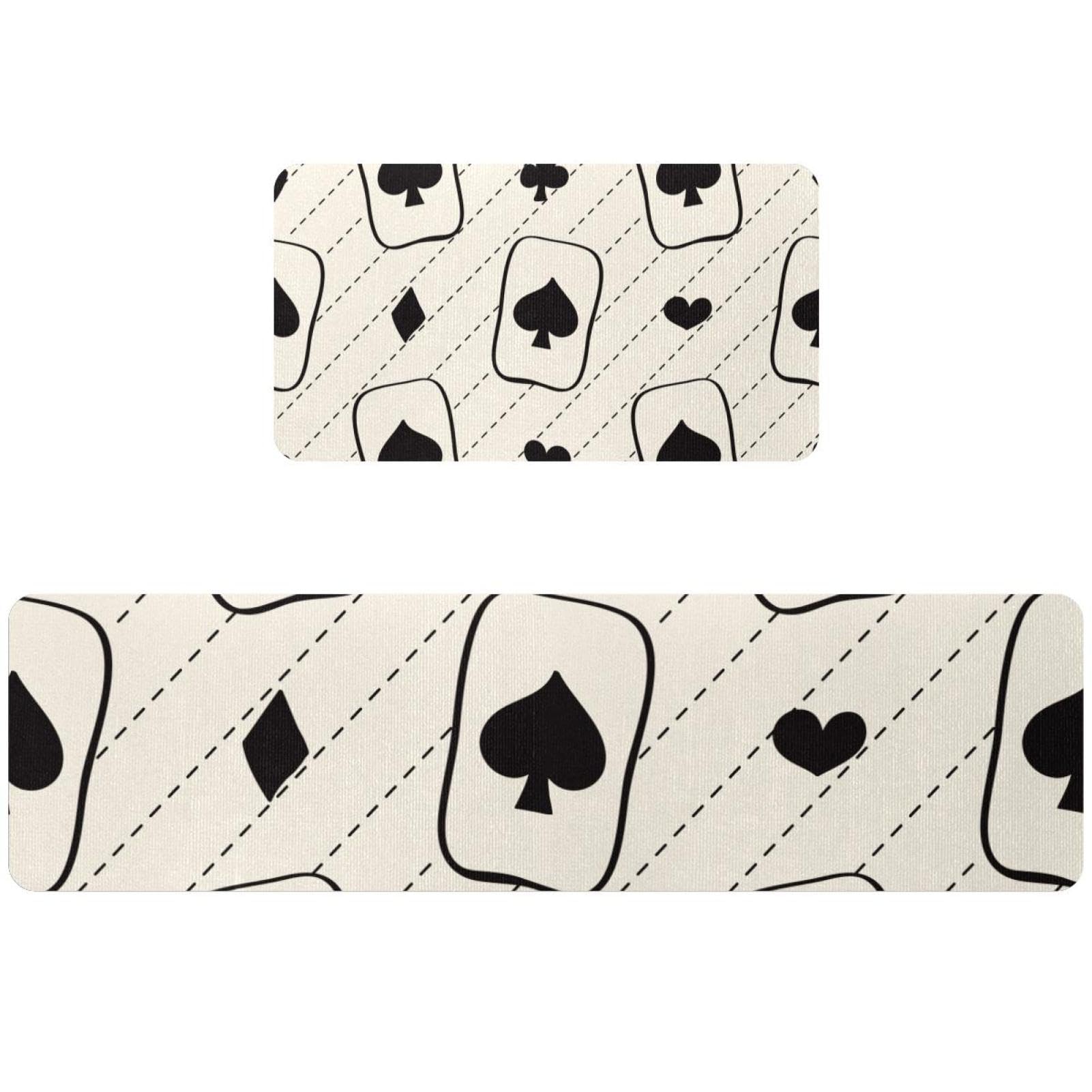 Tapis de cuisine antidérapants et lavables lot de 2 tapis absorbants noirs