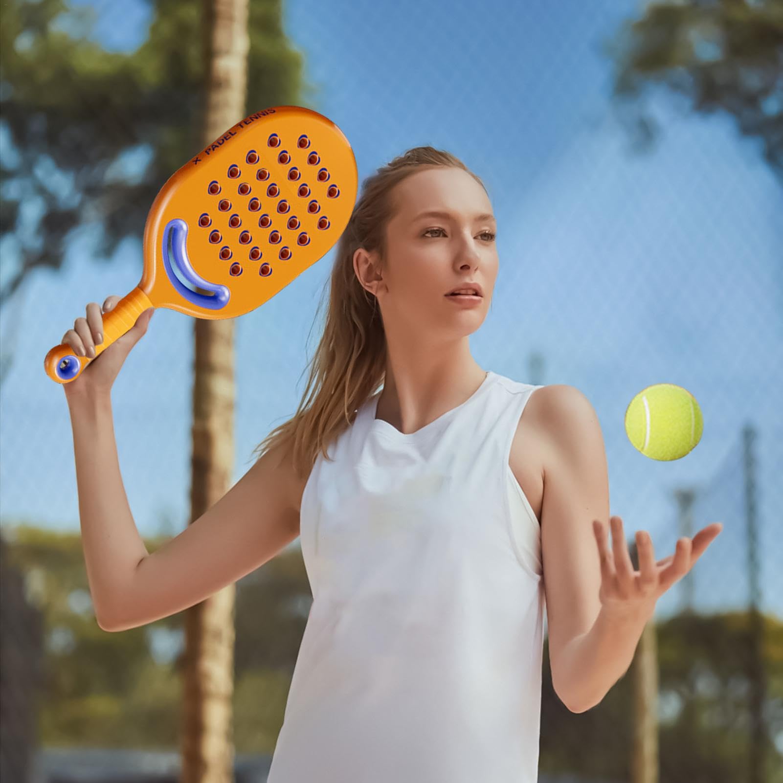Palle da allenamento nel Tennis, Palla da Tennis Trainer - EUR di allenamento da Tennis Solo,Lunga Corda Elastica, Attrezzatura Pratica Tennis Portatile per principianti e adul
