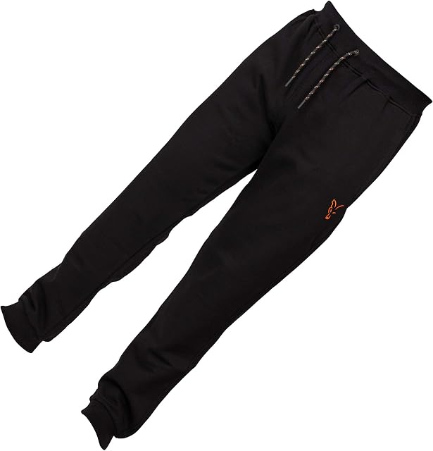 Fox 2019 Collection Black Orange Joggers - Carp Fishing Clothing (Small)