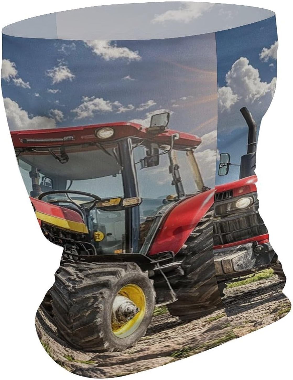 Upf 50+ Fishing Neck Gaiter Breathable Balaclava Half Face Mask Quick Dry Neckscarf Ski Mask Windproof Tractor Theme Face Covering for Sun Protection Outdoor