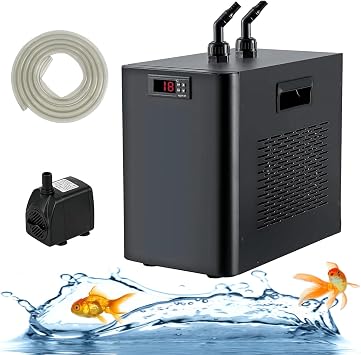 Aquarium Chiller Water Cooler 1/10 HP 1/3 HP 1/2 HP for 160L/300L/500L Fish Tanks & Ice Baths   Quiet Operation, Efficient Cooling, Ideal for Aquatic Environments