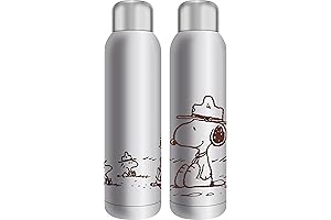 Bioworld Peanuts Snoopy Line Art Stainless Steel Vacuum Insulated Water Bottle