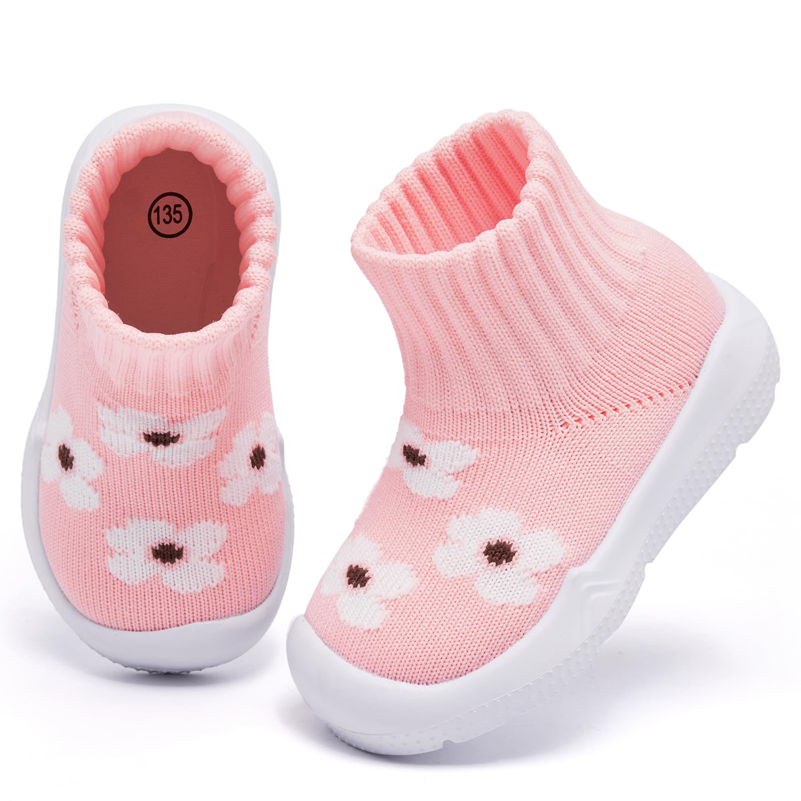 MORENDL Toddler Sock Shoes Baby Walking Shoes Infant Slippers Boys & Girls Non-Slip Sneakers