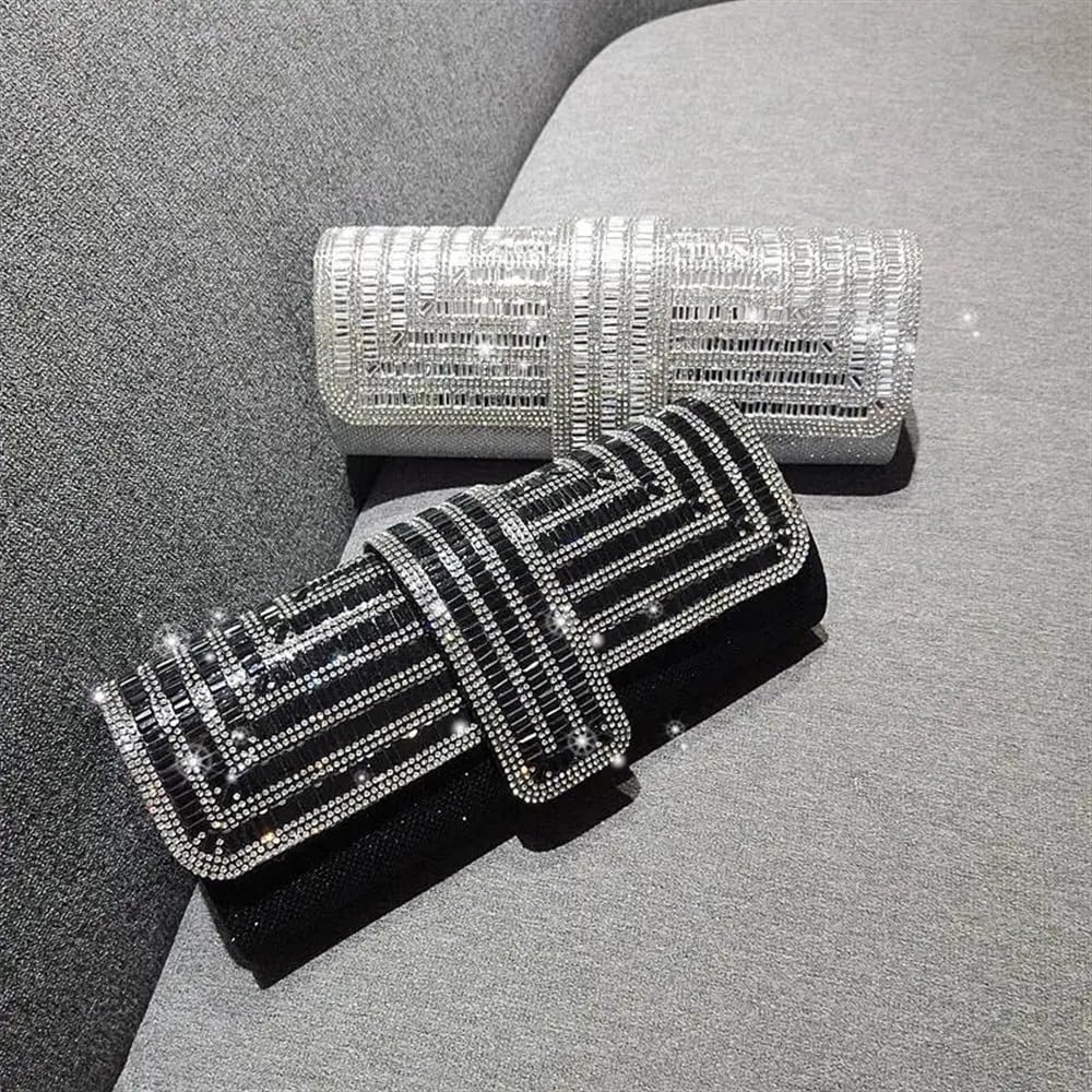 Pochette da sera con catena per ascelle a mano, per feste di nozze, da sera, pochette per matrimonio