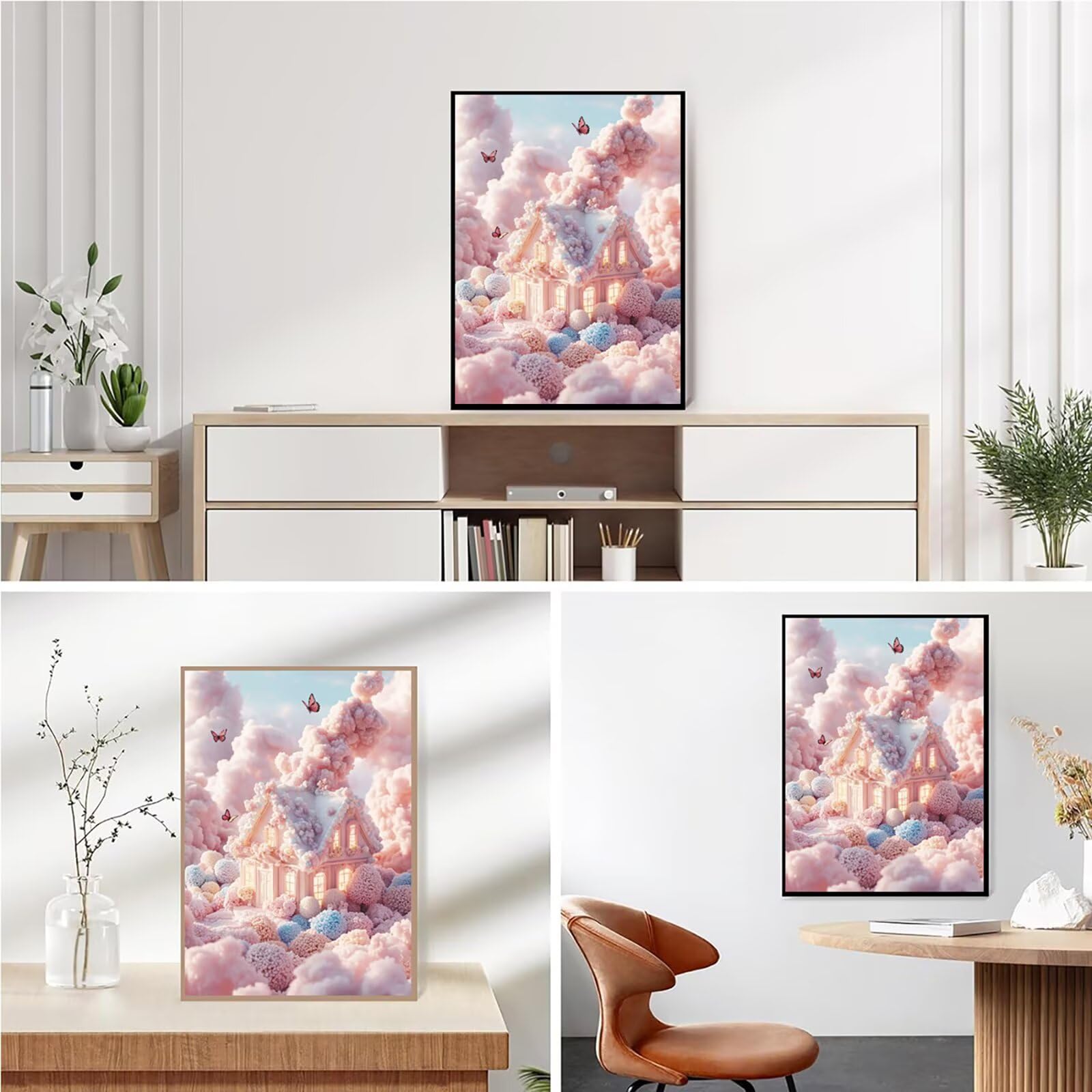Diamond Painting Kit Completo, Diamond Painting Sogno, 5D Quadrato Pittura Diamante Kit Manualidades Adultos DIY Diamantini Crystal Art Disegni Ricamo Punto Croce Artigianale, 90x120cm Cabina j0-681