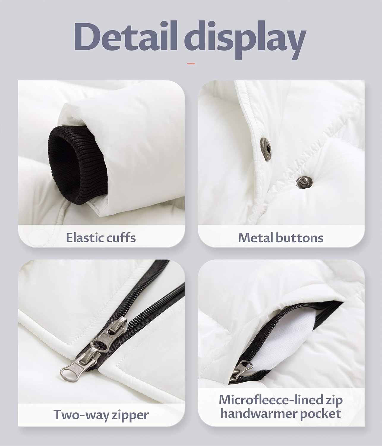 CREATMO US Women's Winter Snow Jacket Long Fur Puffer Coat With Removable Faux Fur Trim - Image 7