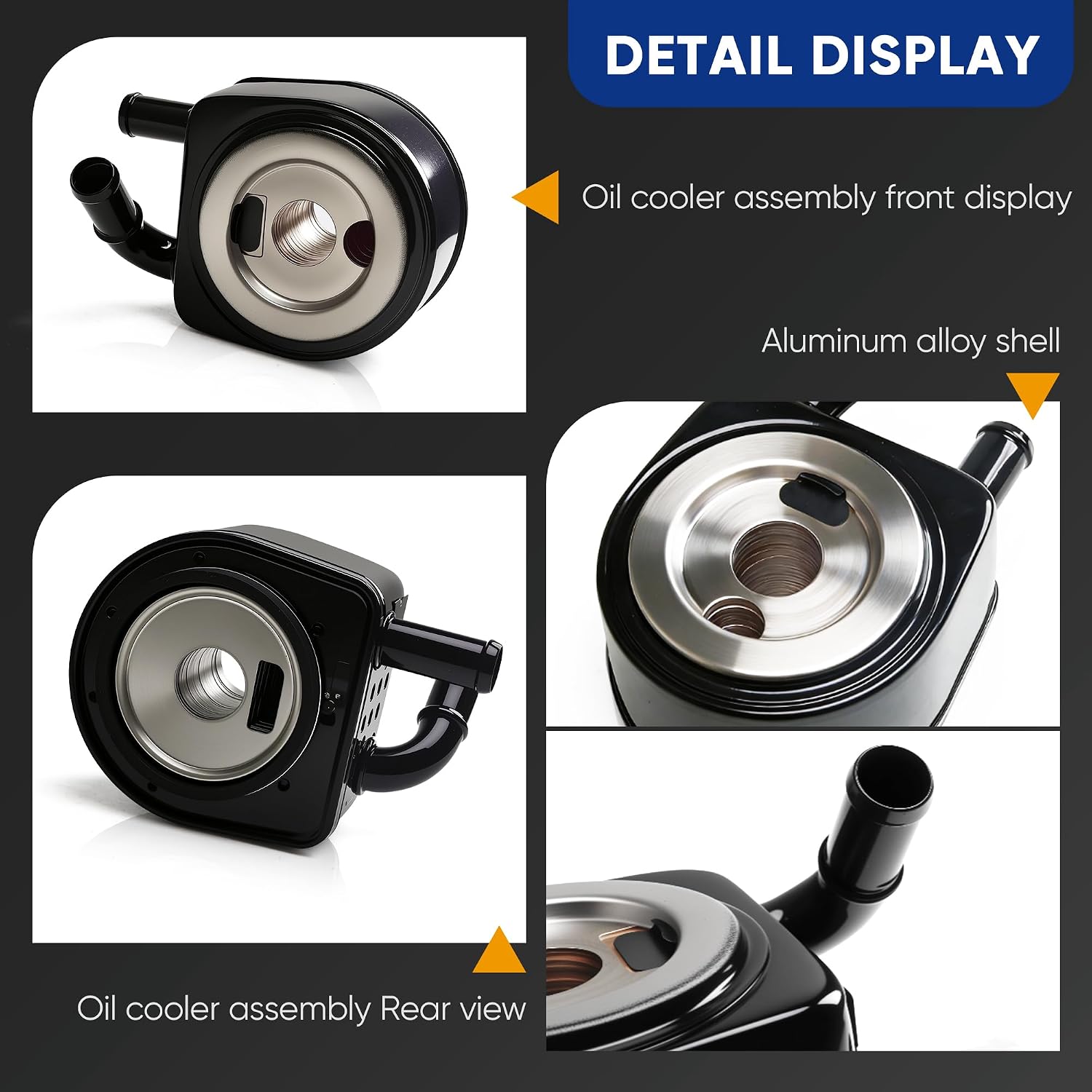 1L2Z6A642FA 1L2E6A642FD Oil Cooler Compatible with Ford Explorer Sport Trac 2007-2010 2002-2010