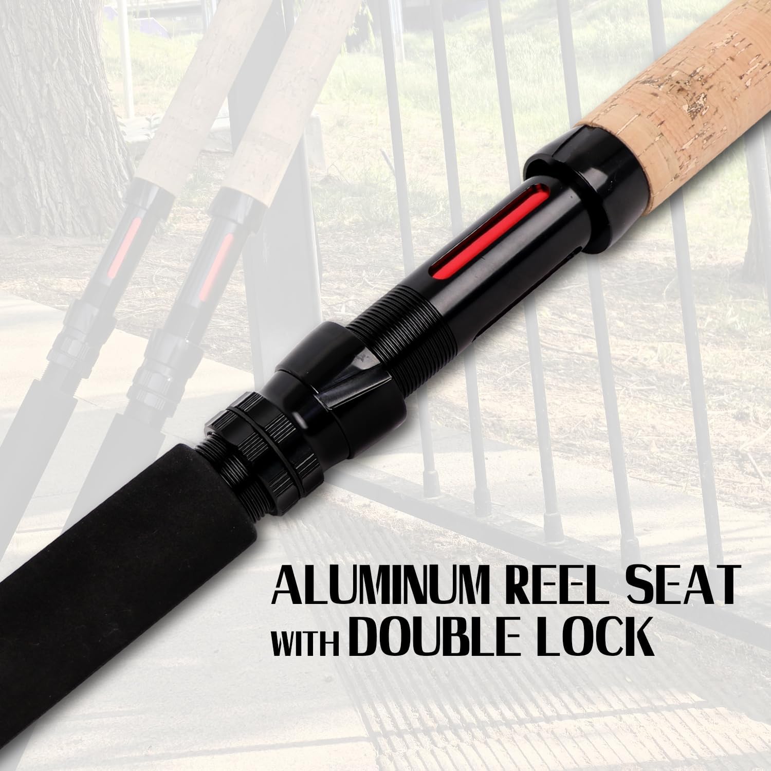 Fiblink Catfish Fishing Rods 7'6"/8'/9'/12' Catfish Pole 1 Piece/2 Piece Portable Travel Cat Catfishing Casting Rod (Medium Heavy/Heavy/Extra Heavy)