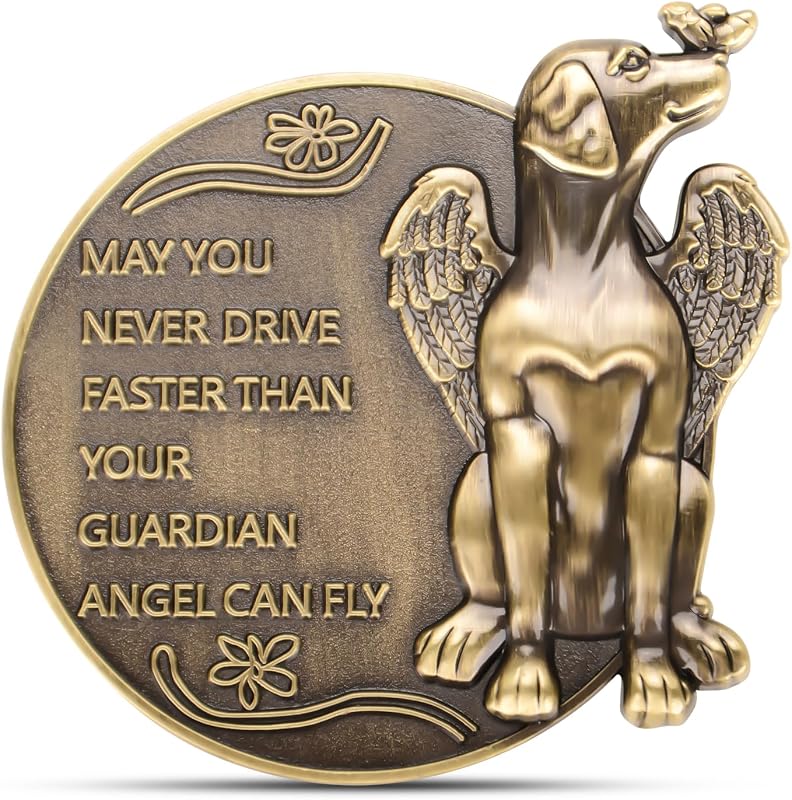 Clipe para Para-Sol de Carro Guardian Dog Angel Superkred em Bronze