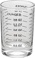 Vista 9 de OGGI Measuring Shot Glass with Measuring Lines, 3oz / 90ml - Bartender Accessories, Jigger for Bartending, Shot Glass Measuring Cup with Ounces &