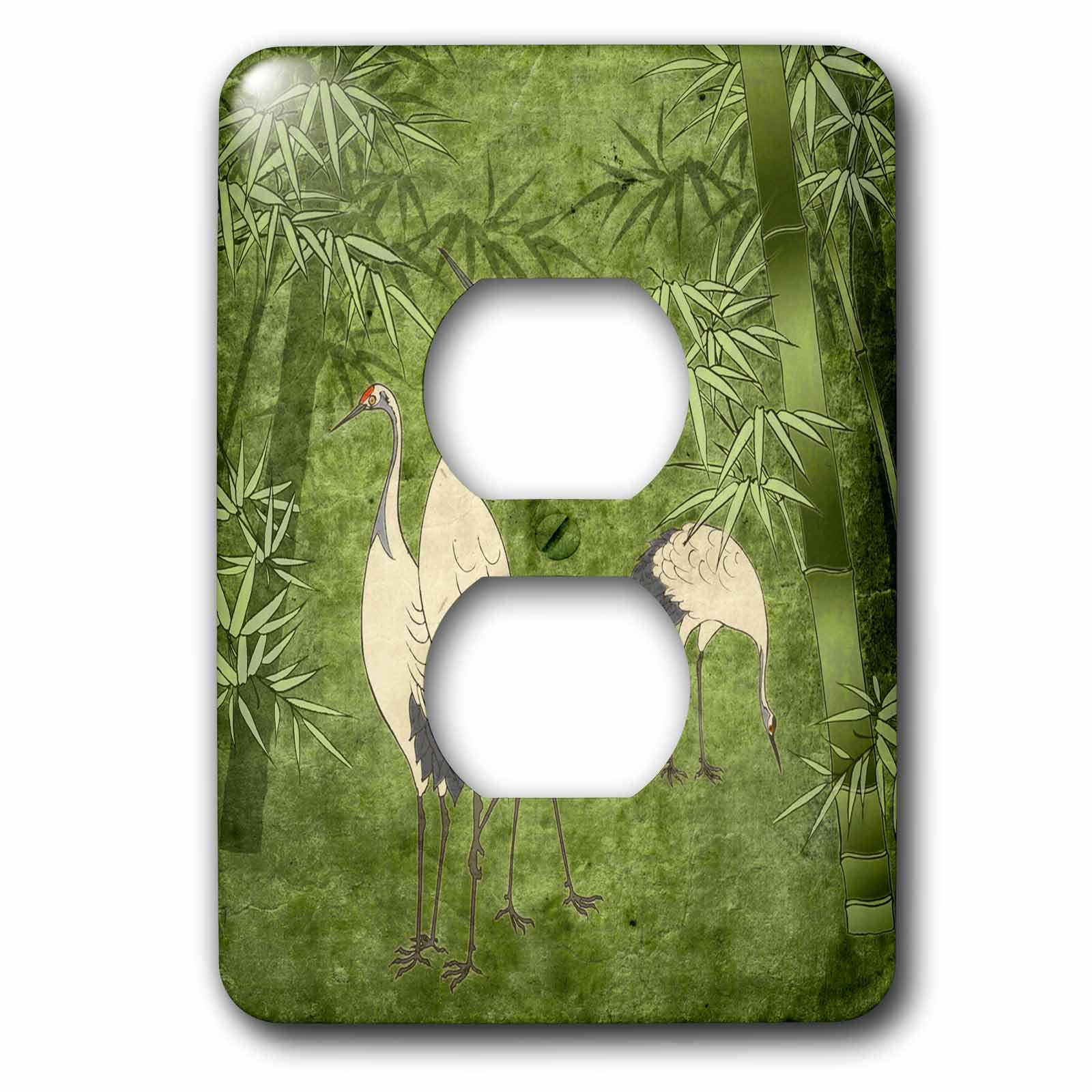 Grues dans Bamboo Forest cache prise double pour masquer les murs blancs