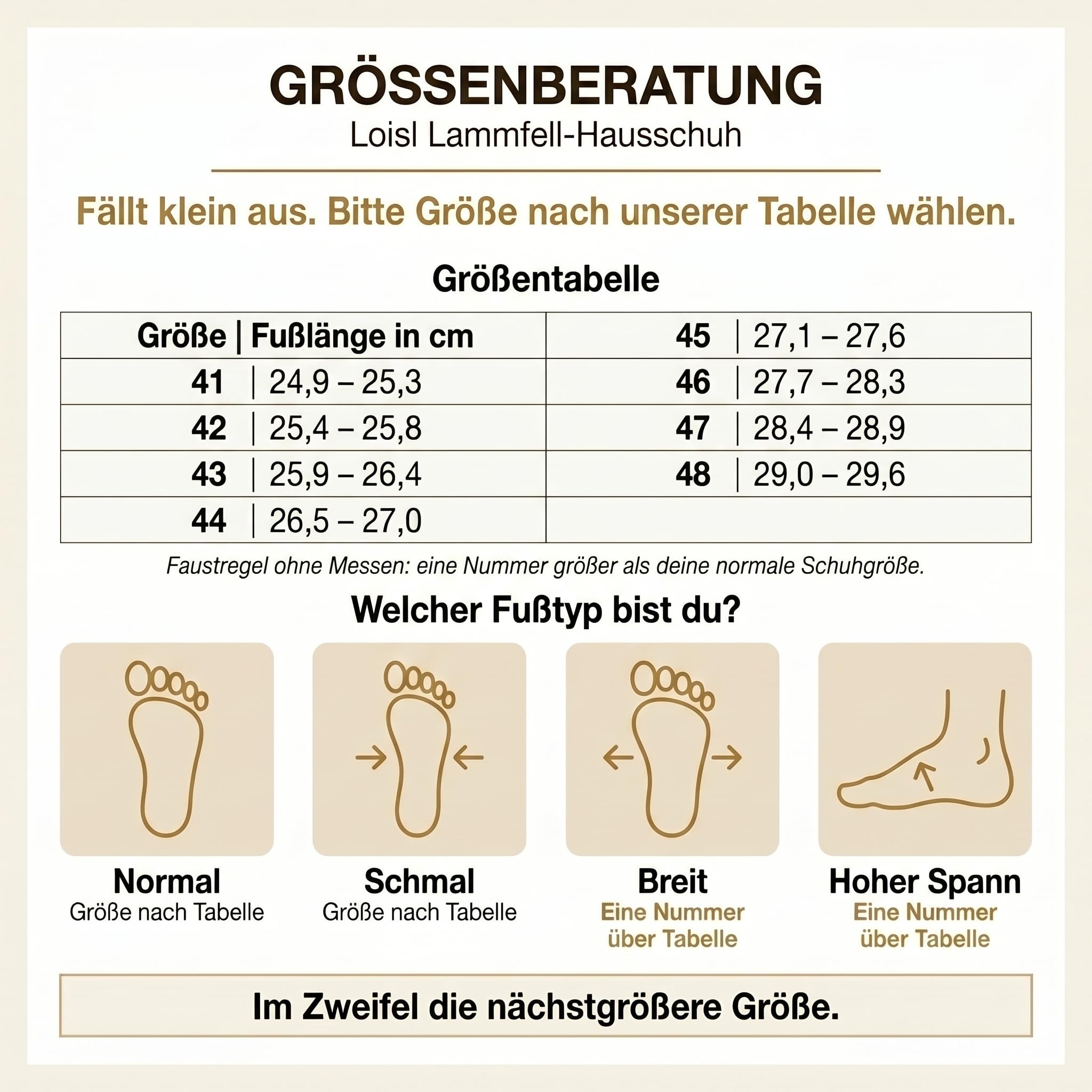 Rohn Moden Lammfell Hausschuhe Herren – Loisl – Warme Hausschuhe Herren mit Schaffell & rutschfester EVA-Sohle – Winter Pantoffeln für zuhause – Slipper gefüttert - Braun Grau