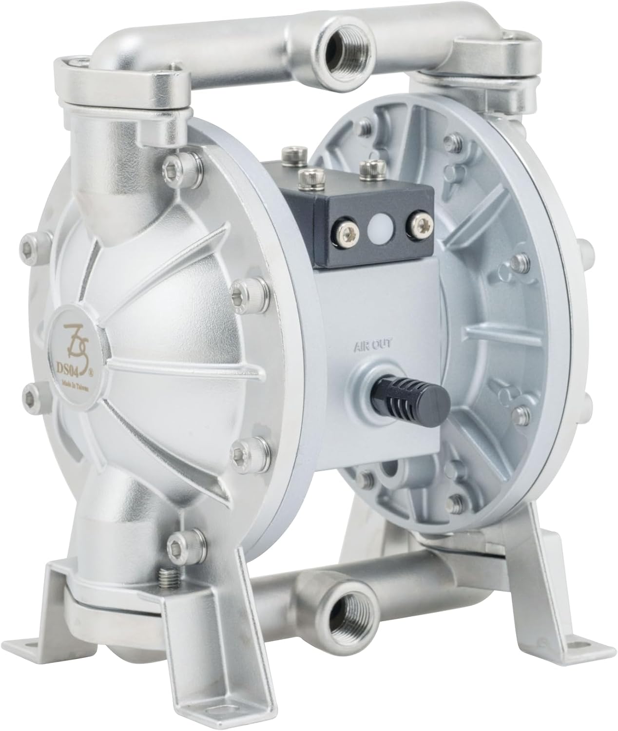 1/2 Inch Air-Operated Double Diaphragm Pump inlet/outlet, Aluminum, Teflon Diaphragm,13GPM, oil transfer pump, waste oil pump for Industrial Use