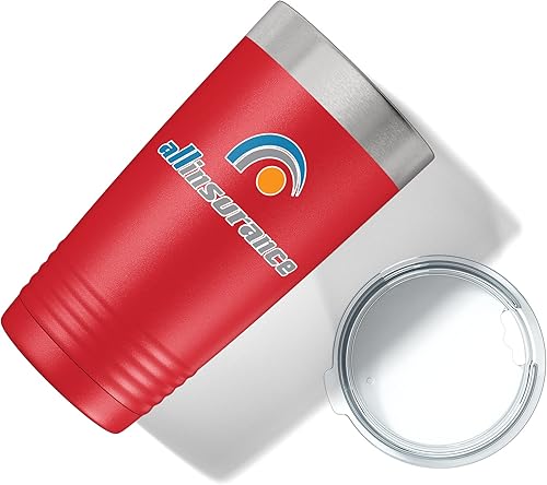 Miniatura 67 de Vaso personalizado de 20 onzas (17 colores) impreso aislado de acero inoxidable con recubrimiento en polvo con tapa, artículos promocionales