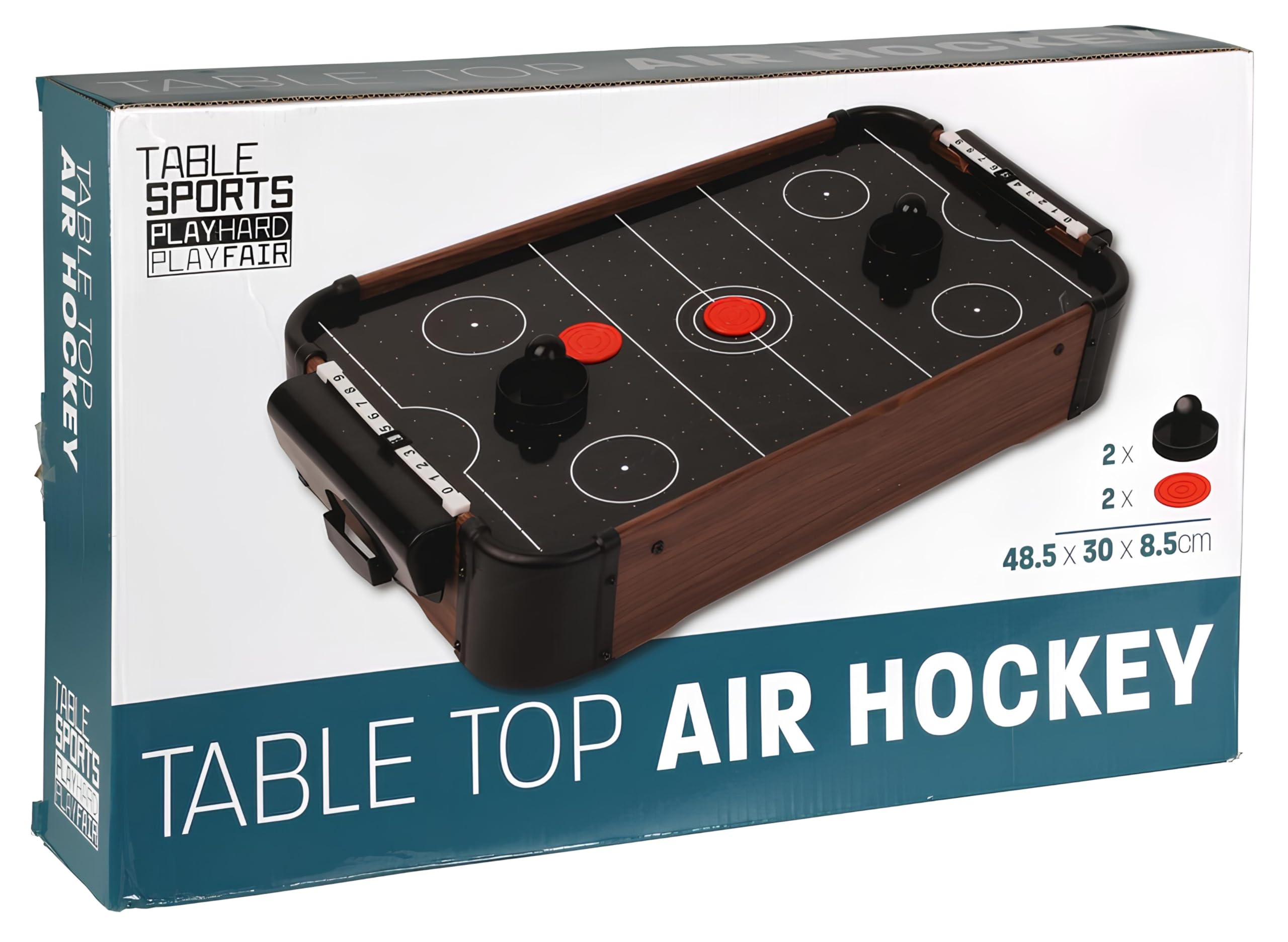 KOOPMAN- Mini gioco Air Hockey 48,5 x 30 x 8,5 cm, batterie AA non incluse, 497200200