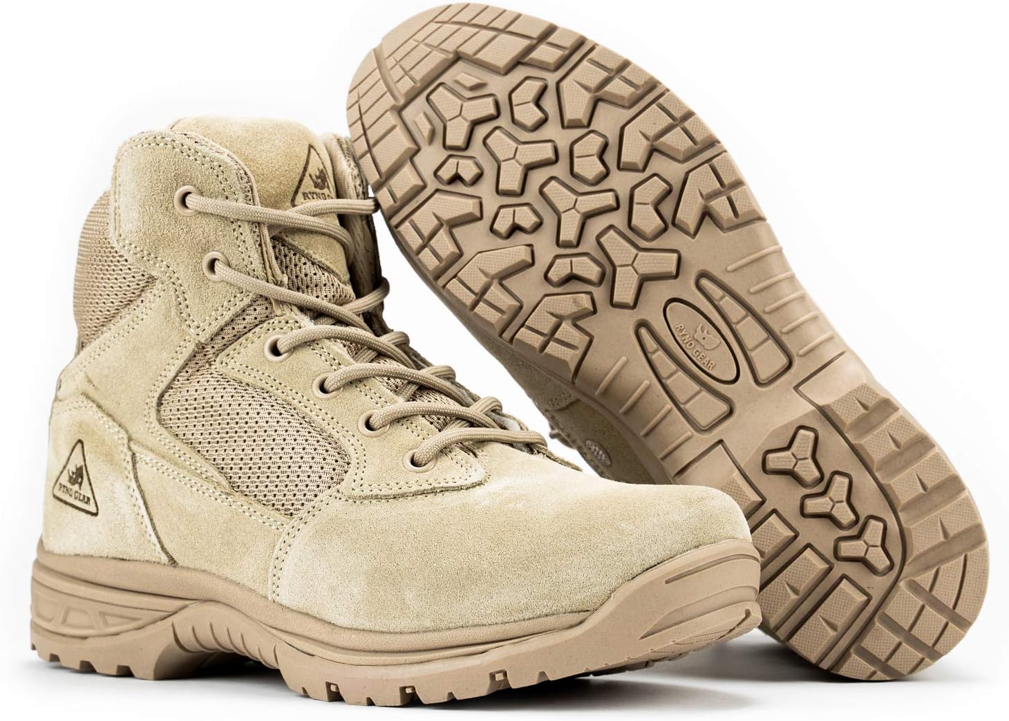 Tactical Combat Military Boots with CoolMax Lining, Contrast Stitching and Slip Resistant Sole