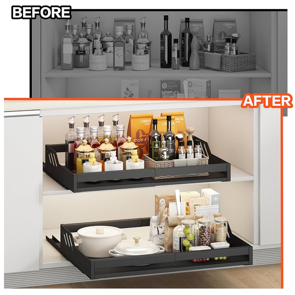 Amazon.co.jp: WonCherry 拡張可能な引き出し式キャビネット