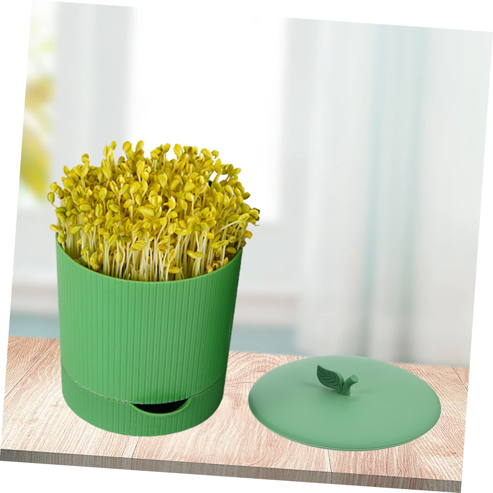 Toddmomy 1 Ensemble Kit de Germination Plastique pour Pousses de Haricots Pot de et Réutilisable pour Maison et Jardin Bac de Germination Non Déformable avec Structure de Verrouillage
