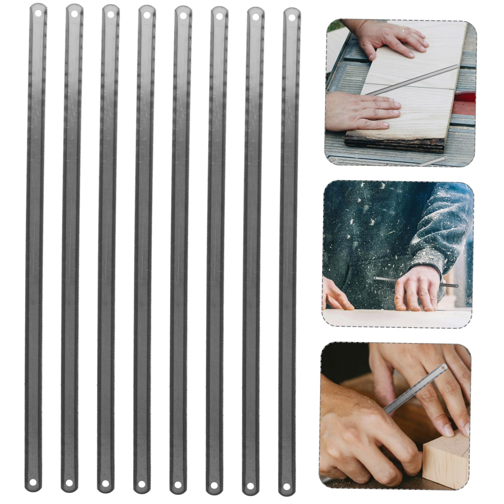 NUOBESTY 5 Set Lame Per Seghetto Acciaio Carbonio Con Denti Accessori Per Lavorazioni E Tagli Precisi E Smoother 25 Pezzi * 5