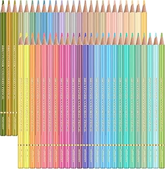 Amazon | マカロン 50+1 お絵かき用鉛筆セット パステルトーン