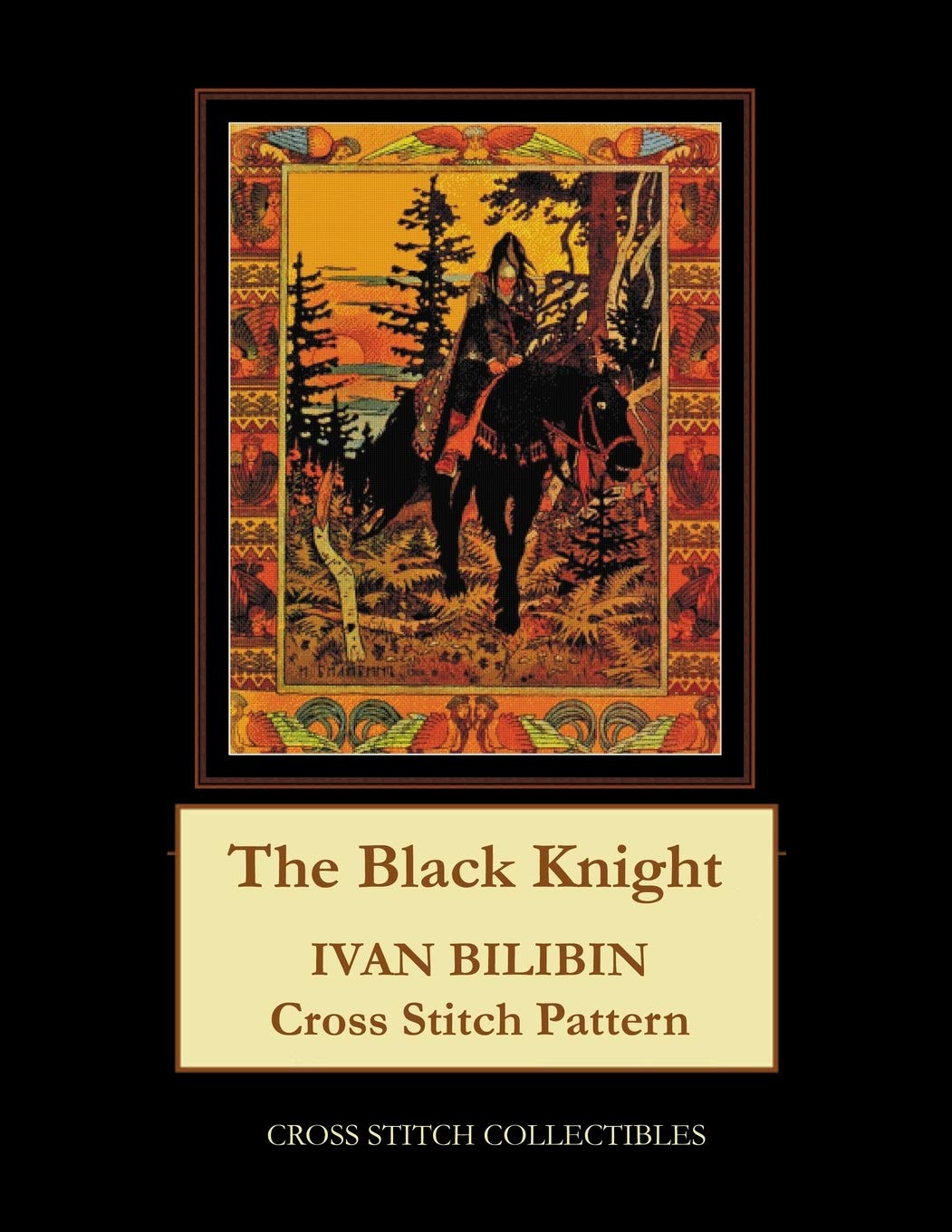The Black Knight: Ivan Bilibin Cross Stitch Pattern