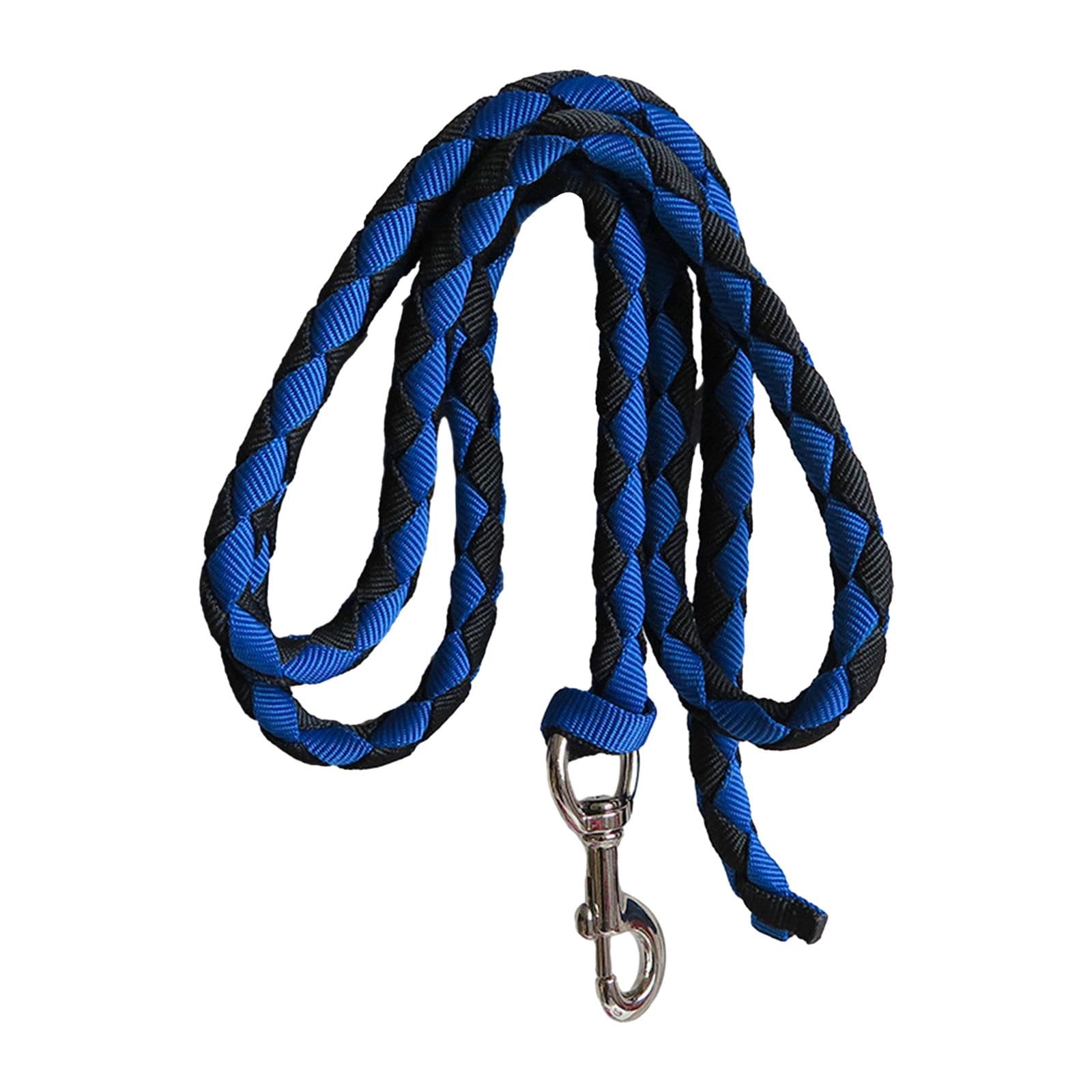 perfk Corda per Cavallo con moschettone Attrezzatura equestre Guinzaglio Durevole per Corda per Cavallo Intrecciata per Bestiame, .5 Metri