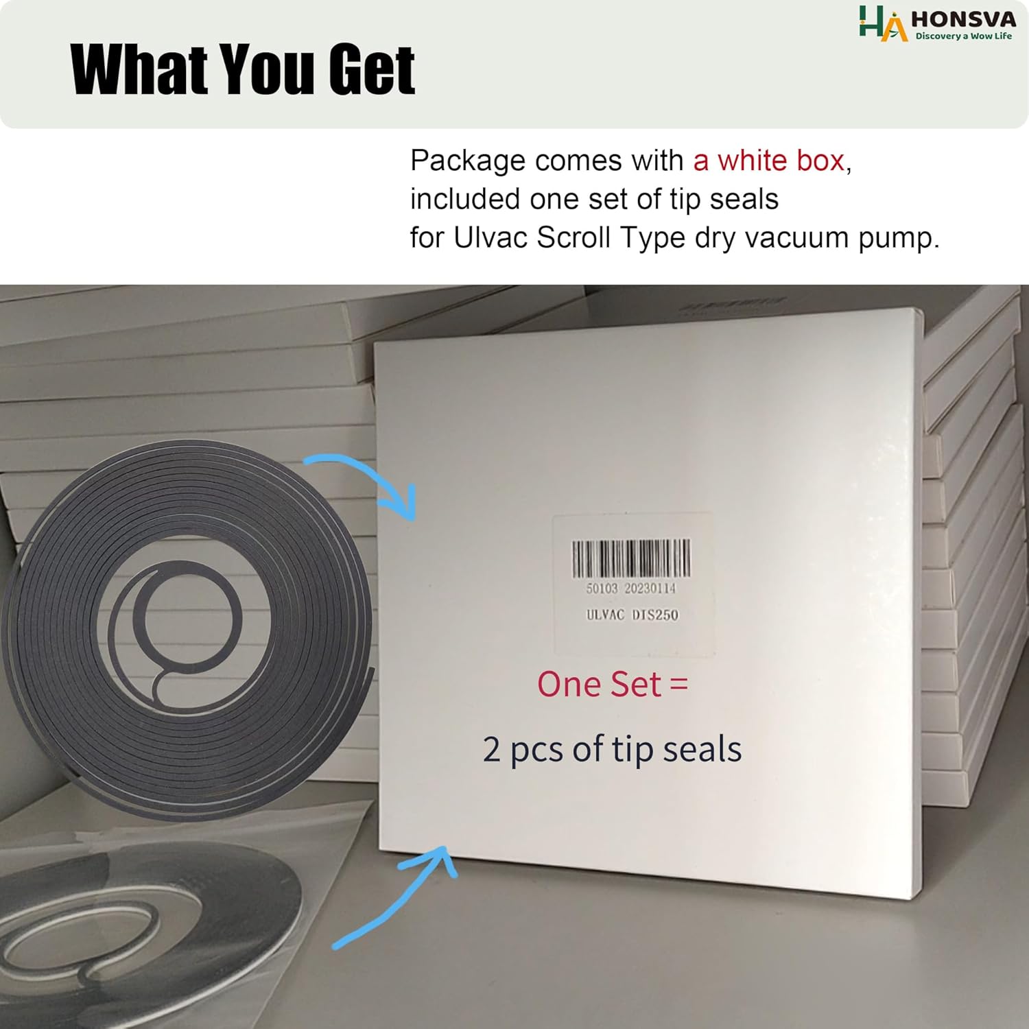 Replacement Tip Seal for Ulvac Dry Vacuum Pump DIS-500, Tip Seal Service Changing Solution for Industrial Lab RD Projects, Substitute Tip Seal Maintenance Kit for Vacuum Pump Rebuild, Black, 2 Pcs
