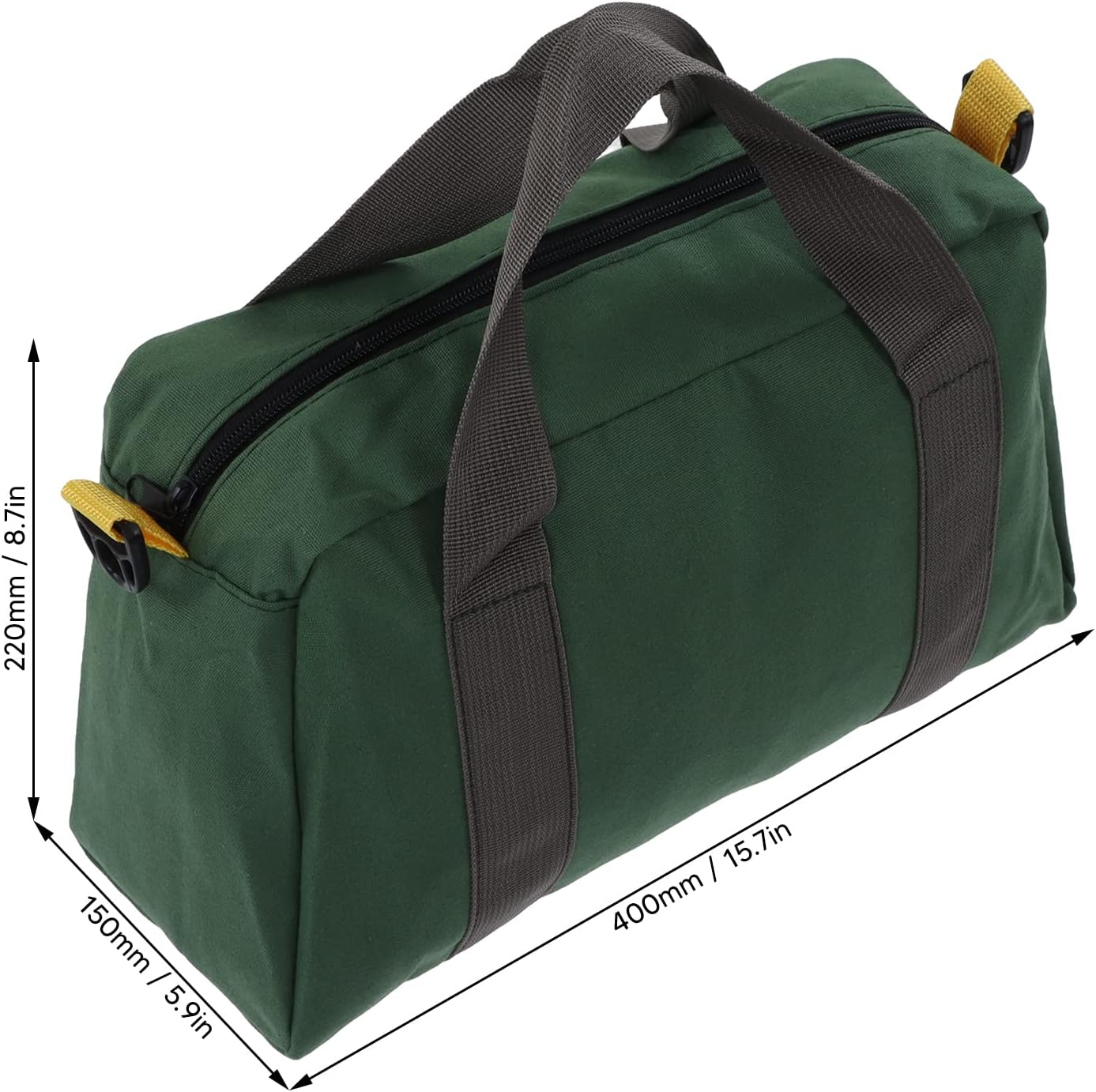 Tool Bag, Wideangle Tool Bag, Waterproof, Strong Carrying Capacity, Widened Large Zipper, Widely Used for Wood Screwdrivers (41cm/16in)