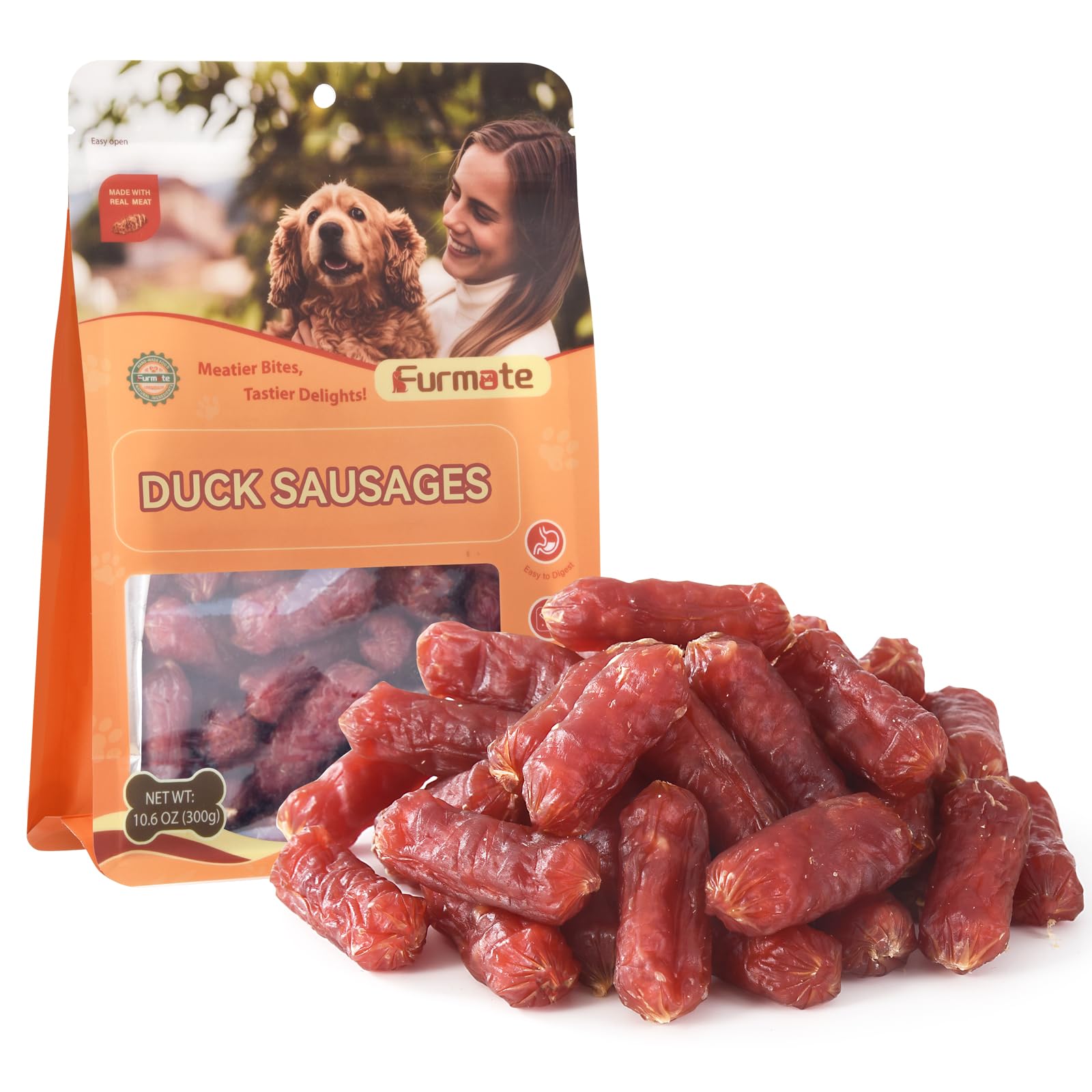 Furmate Soft Slow Roasted Duck Sausage Jerky