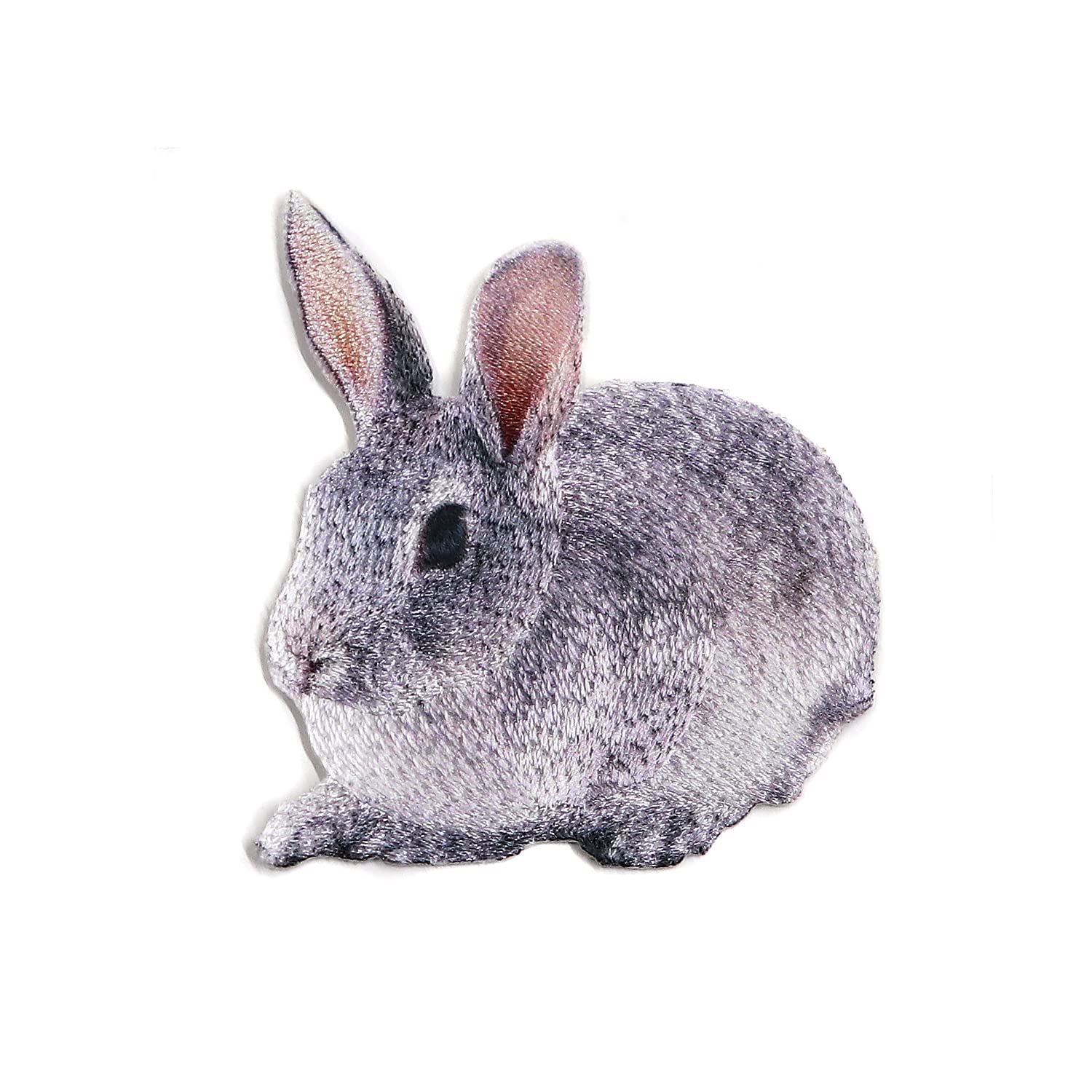 Amazon.co.jp: ウサギ アイロンワッペン せと刺繍 リアル【05