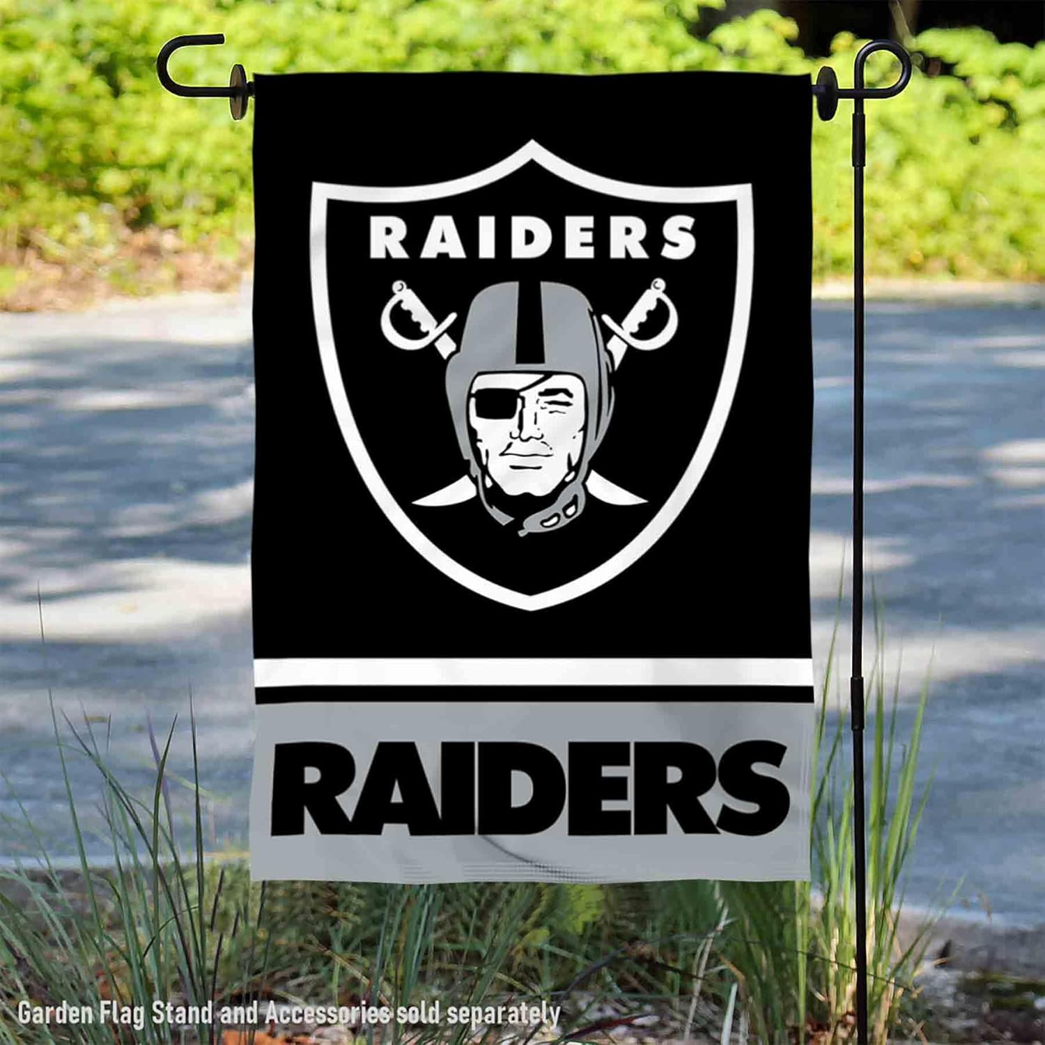 Las Vegas Raiders Double Sided Garden Flag - Image 2