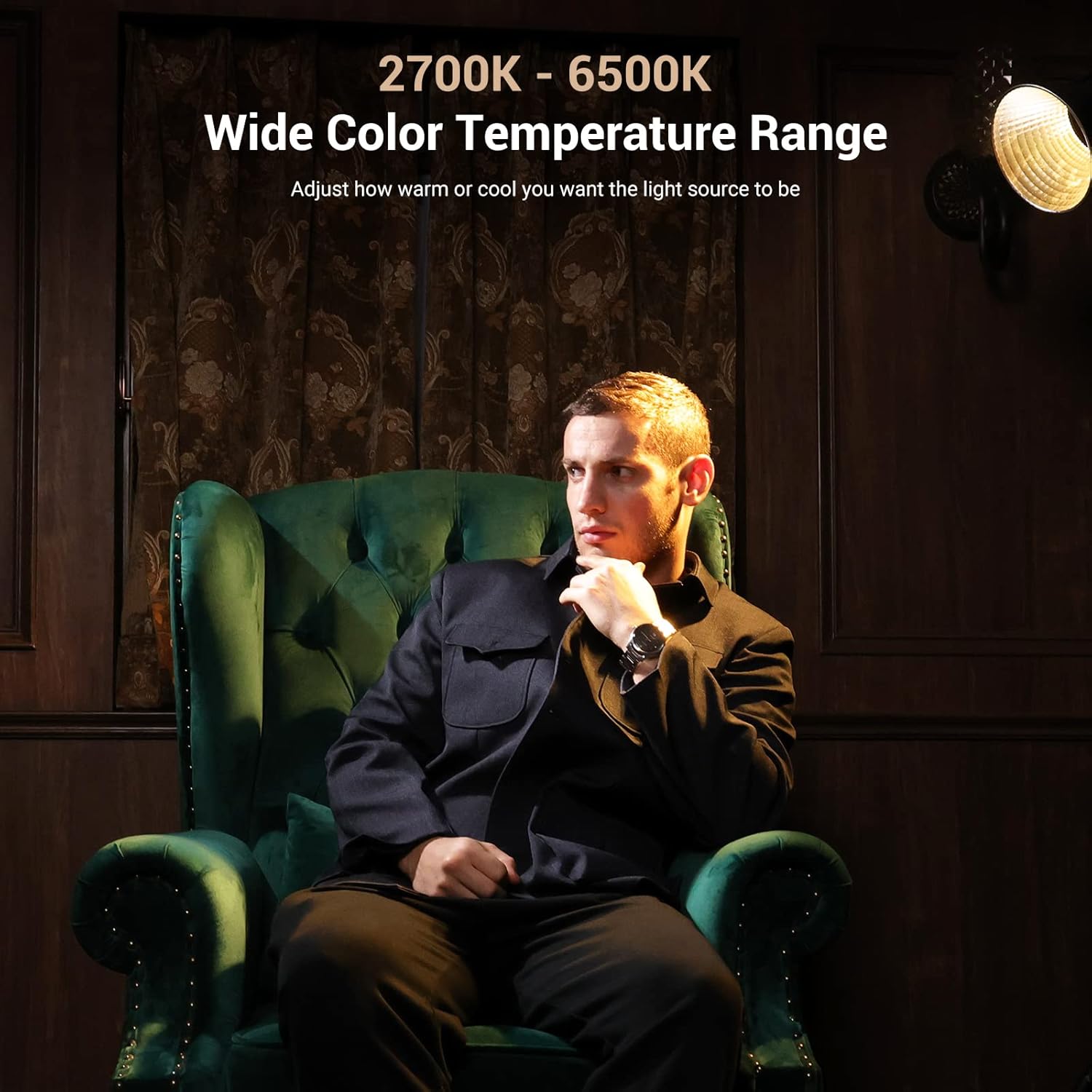 SmallRig RC 120B illuminating a scene with adjustable color temperature