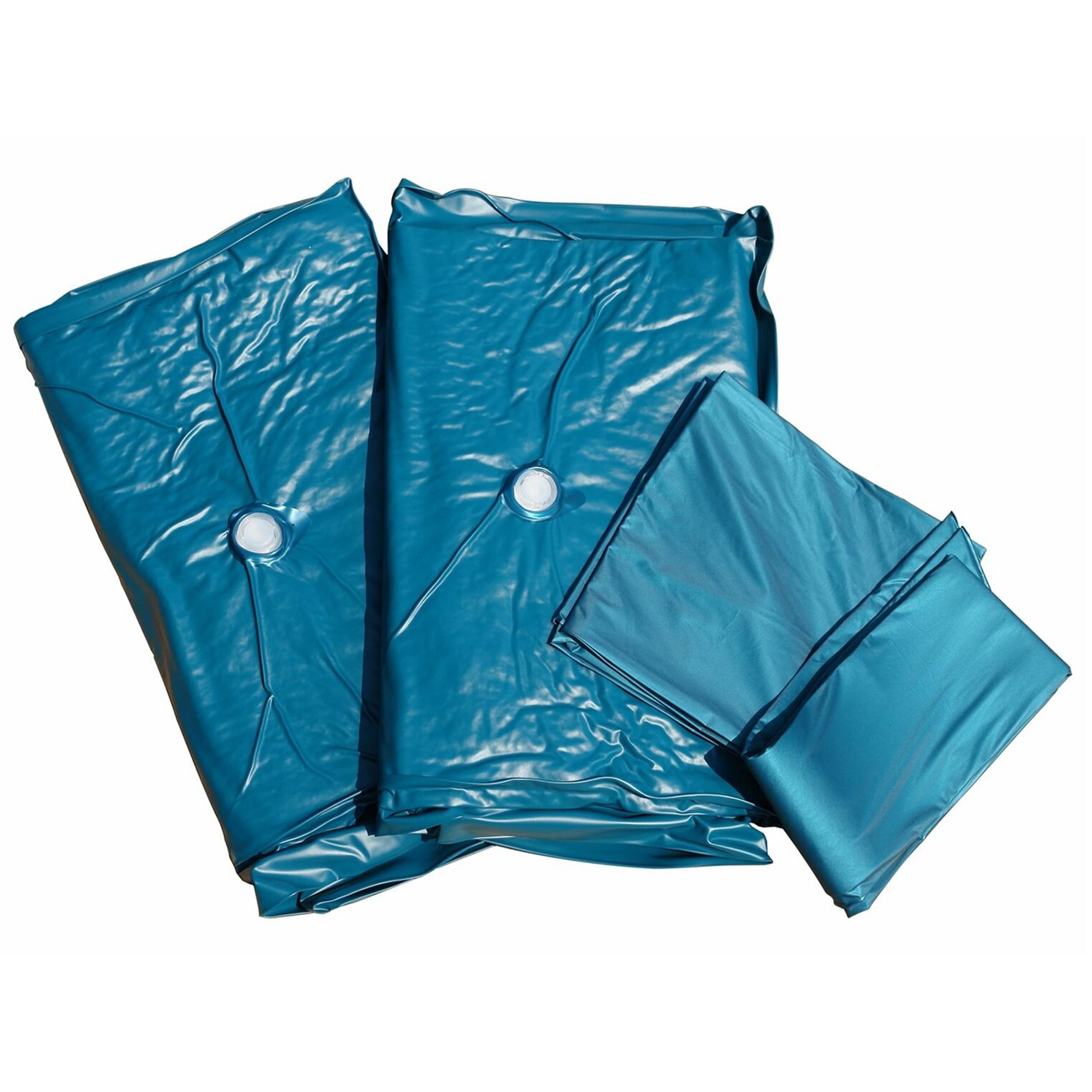 Beliani Wasserbett Matratze 140 x 200 cm mit Bezug weiß Schaumstoffrahmen 2 Heizungen Solers