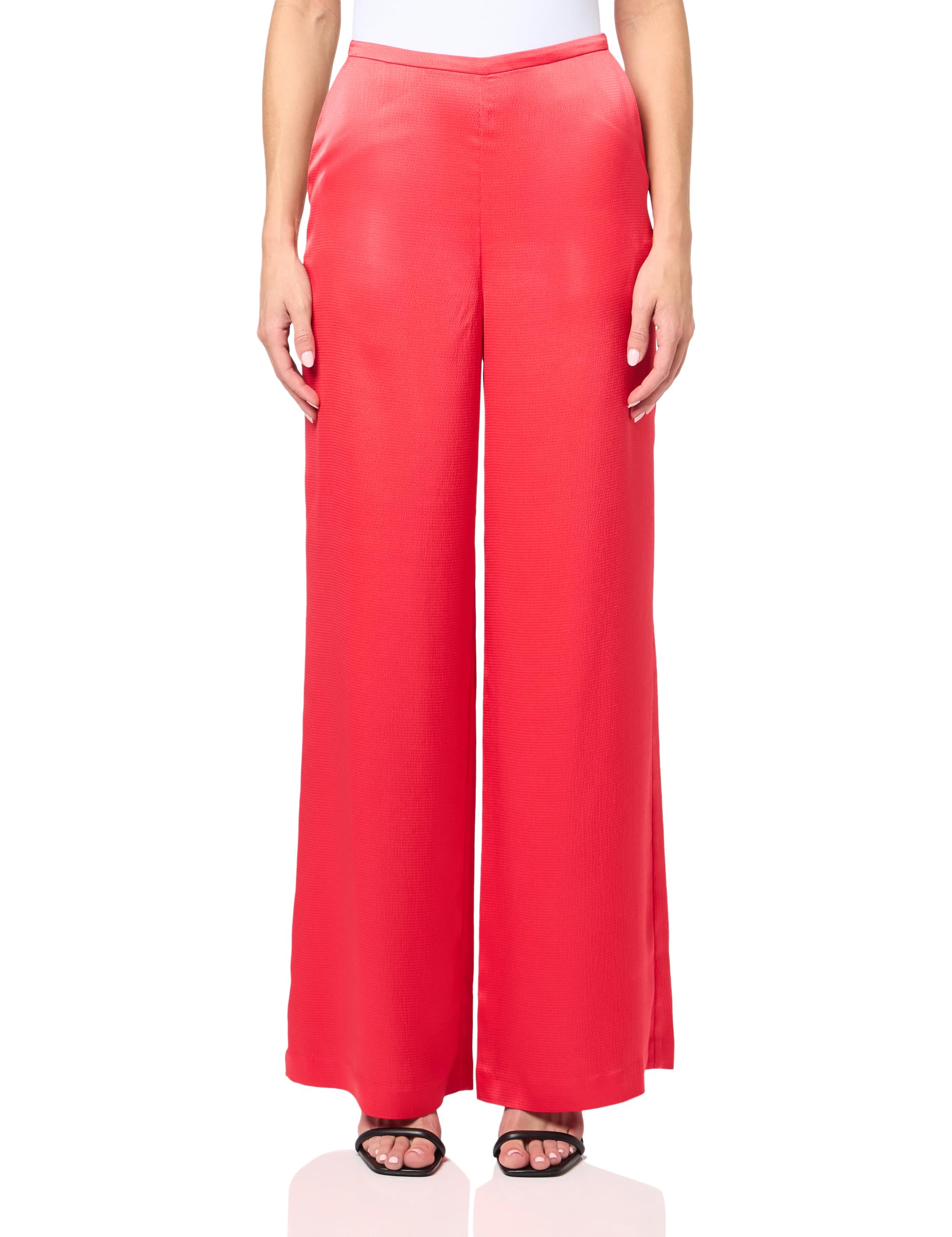 Trina Turk Womens Satin Wide Leg Pant