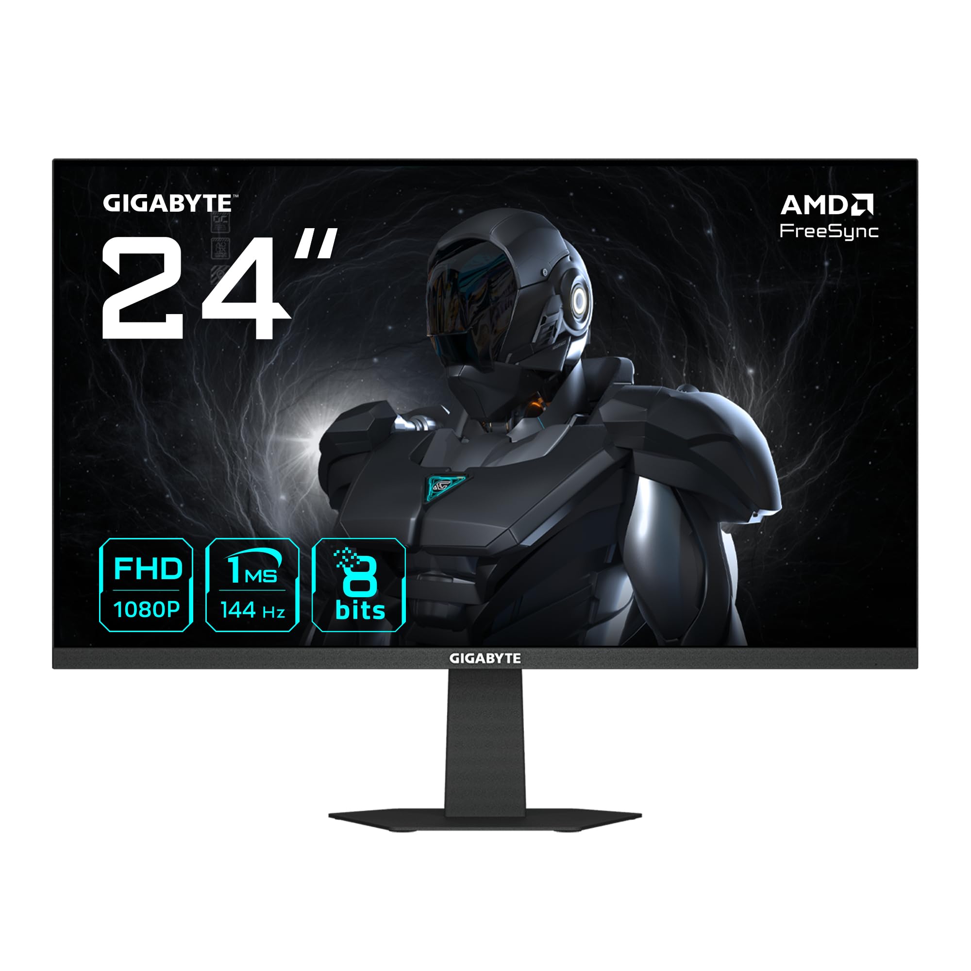 GIGABYTE GS24F14 Moniteur Gaming 24” FHD - 1920 x 1080, 144Hz, 1ms, 300 CD/m², HDMI 1.4, DisplayPort 1.2