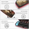 Funda Compatible con Nintendo Switch, Estampado de Dragón Rojo Mágico-C, Estuche de Viaje para Switch Lite/Oled, Protector para Accesorios y Juegos 3